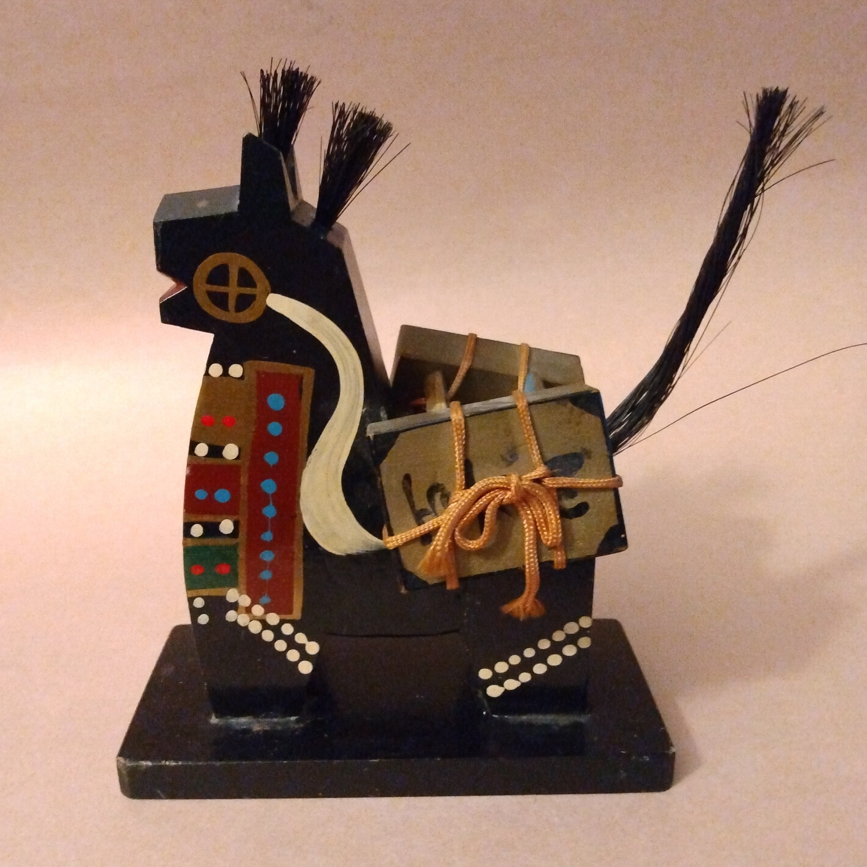 Yawata Uma; Wooden Folk Toy Horse of Hachinohe, Aomori Prefecture, Vintage