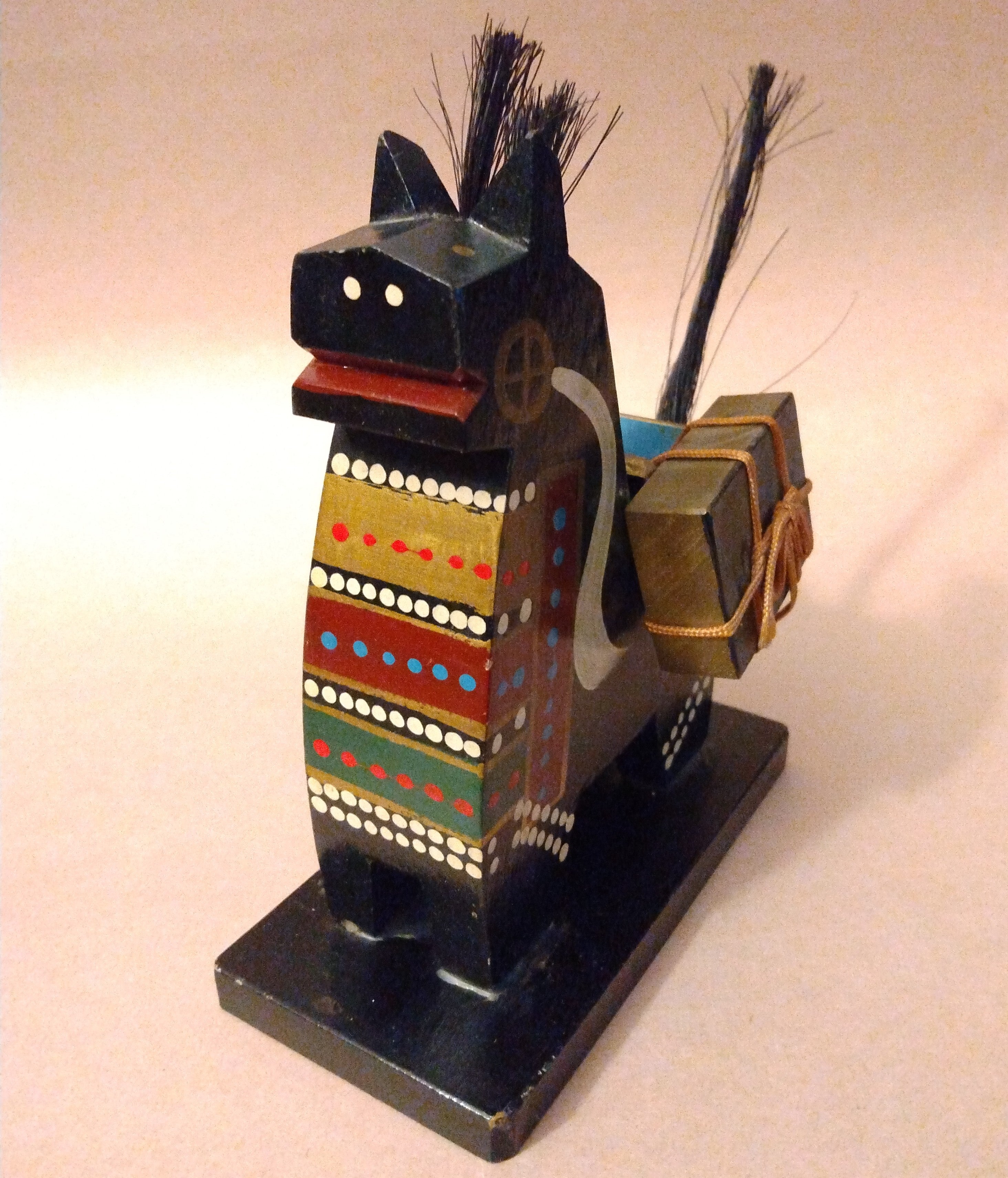 Yawata Uma; Wooden Folk Toy Horse of Hachinohe, Aomori Prefecture, Vintage