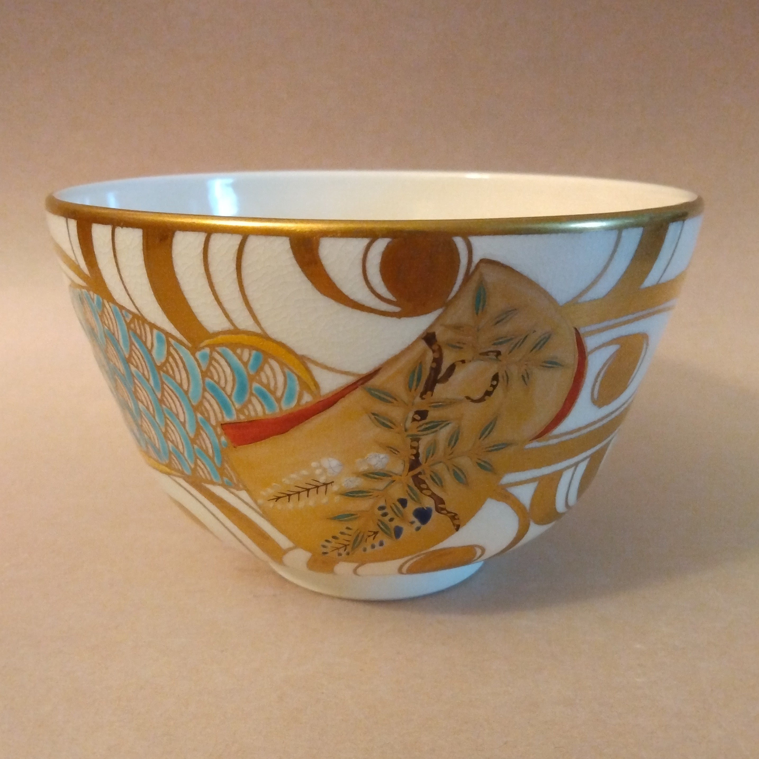 Kiyomizu-yaki Matcha Chawan, Tea Bowl, by Hashimoto Shiun, Kyoto