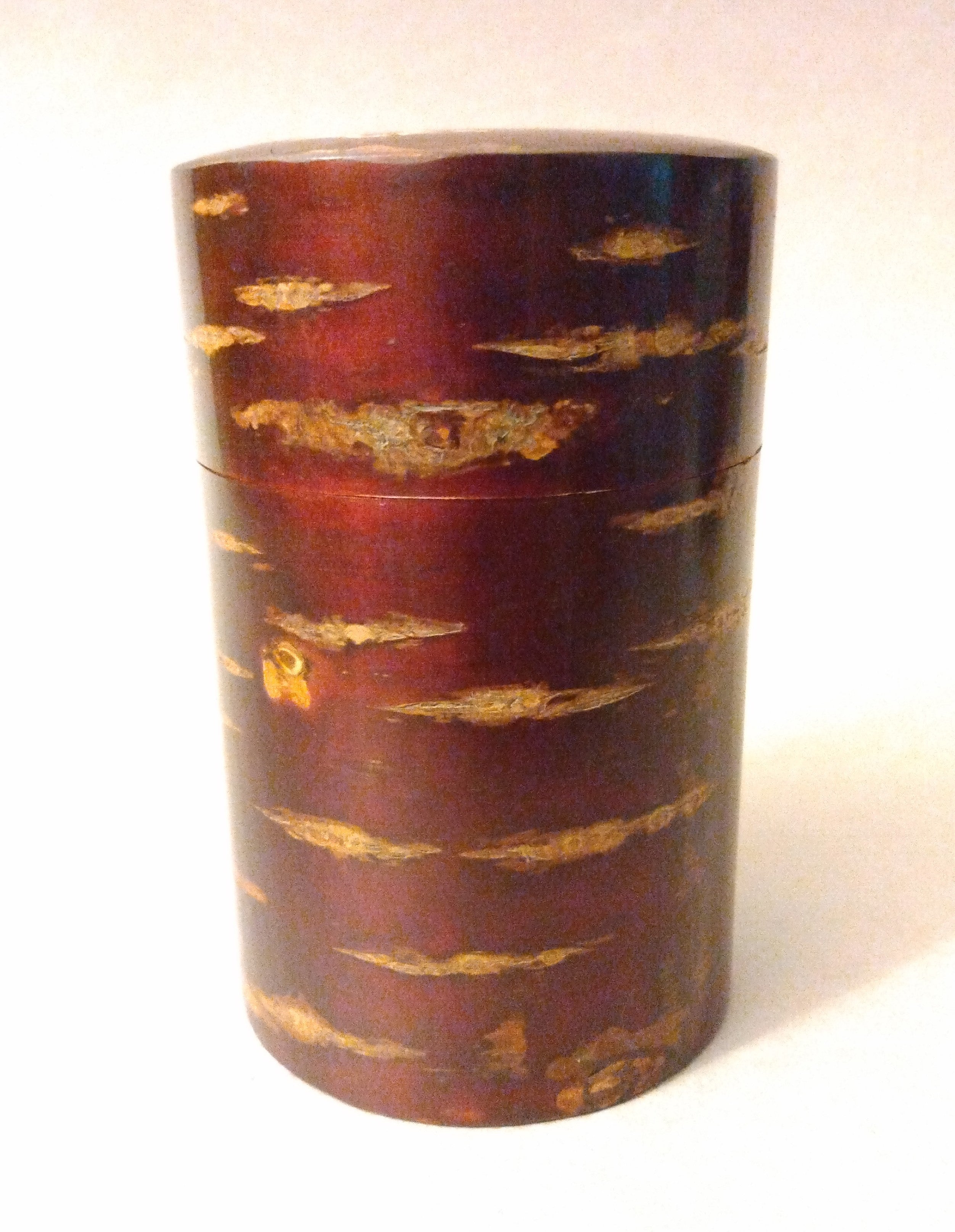 Cherry Bark Tea Canister, holds 100g, Kabazaiku Chazutsu, Kakunodate, Akita Pref.