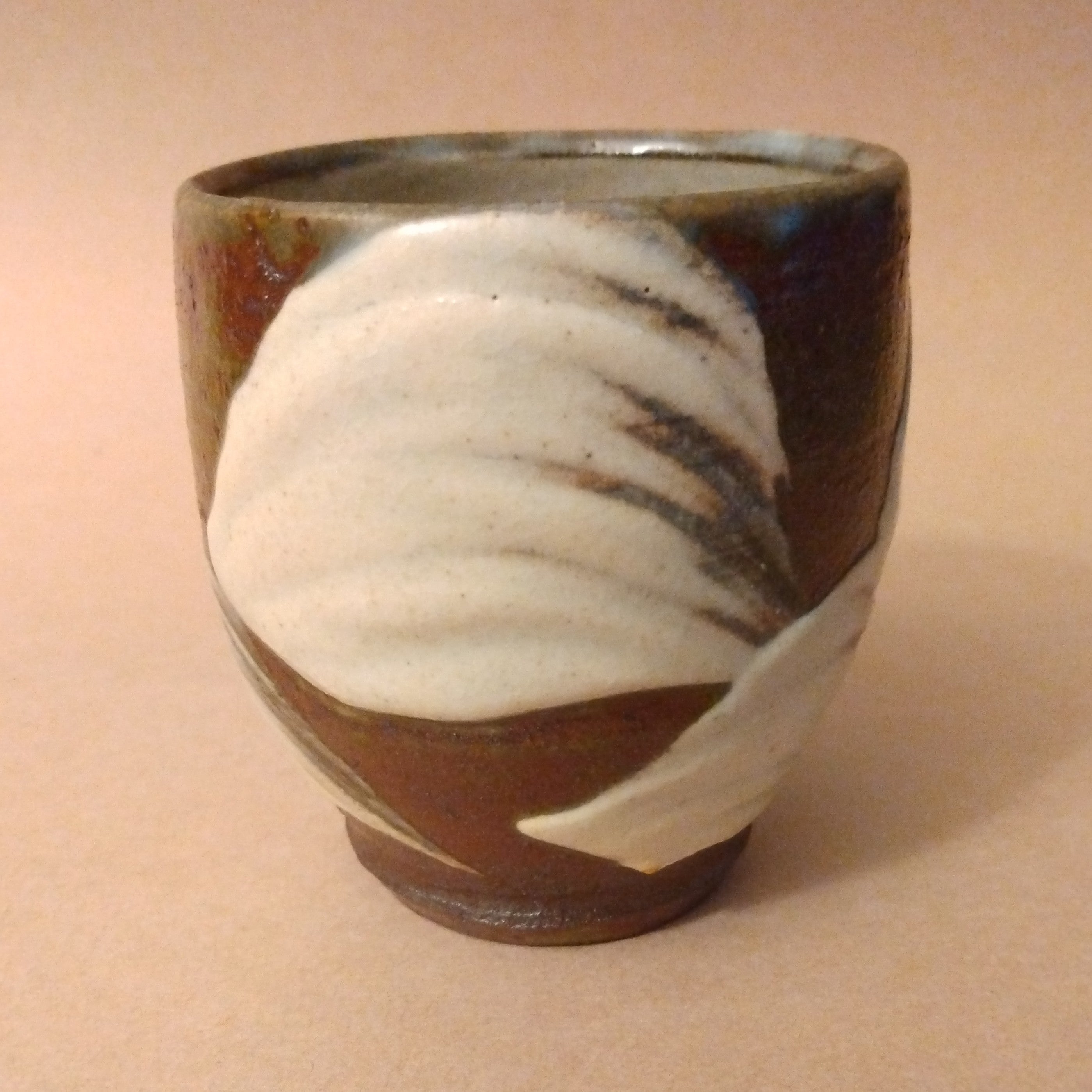 Yunomi (Tea Cup) by Matsuzaki Ken, Mashiko, with signed wooden box