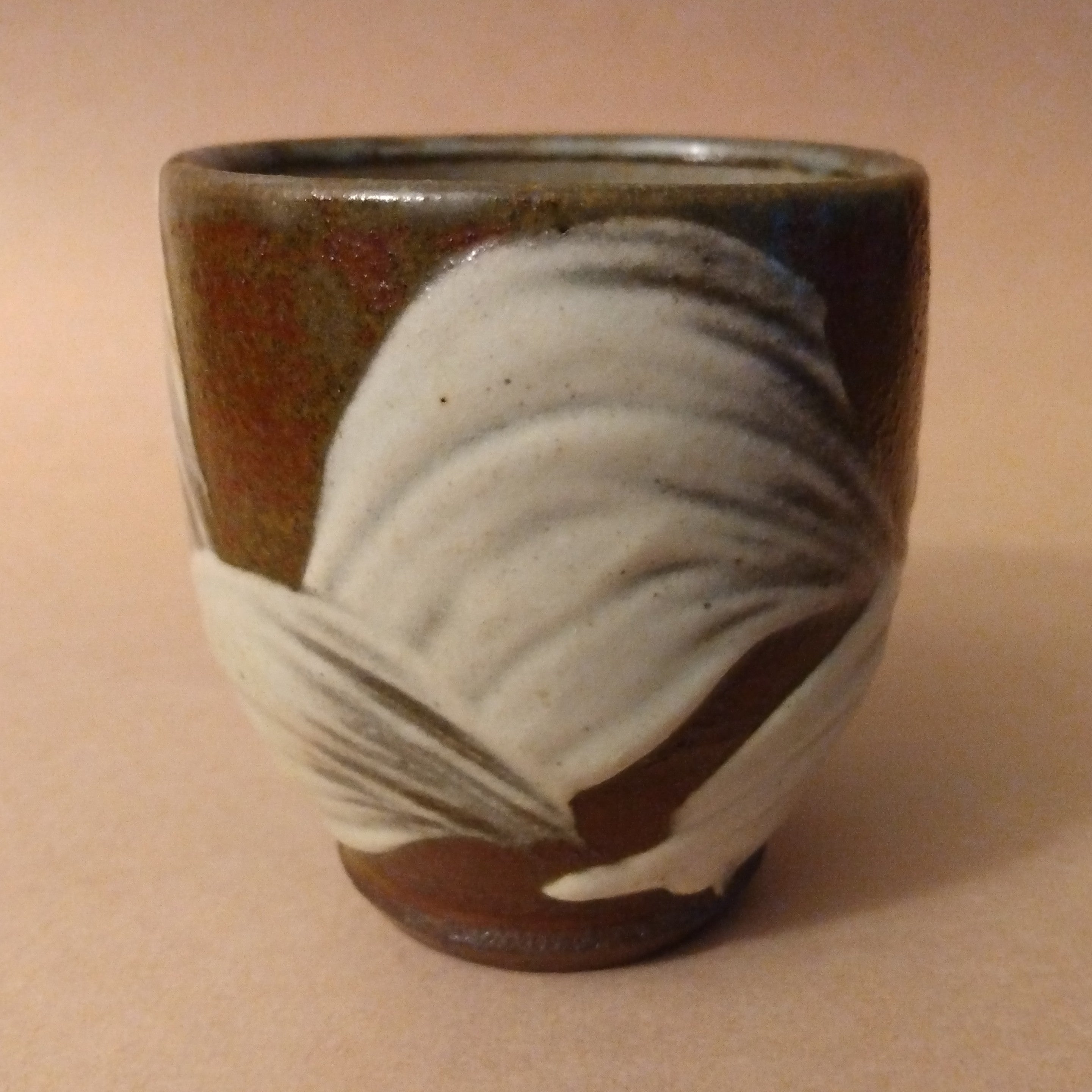 Yunomi (Tea Cup) by Matsuzaki Ken, Mashiko, with signed wooden box