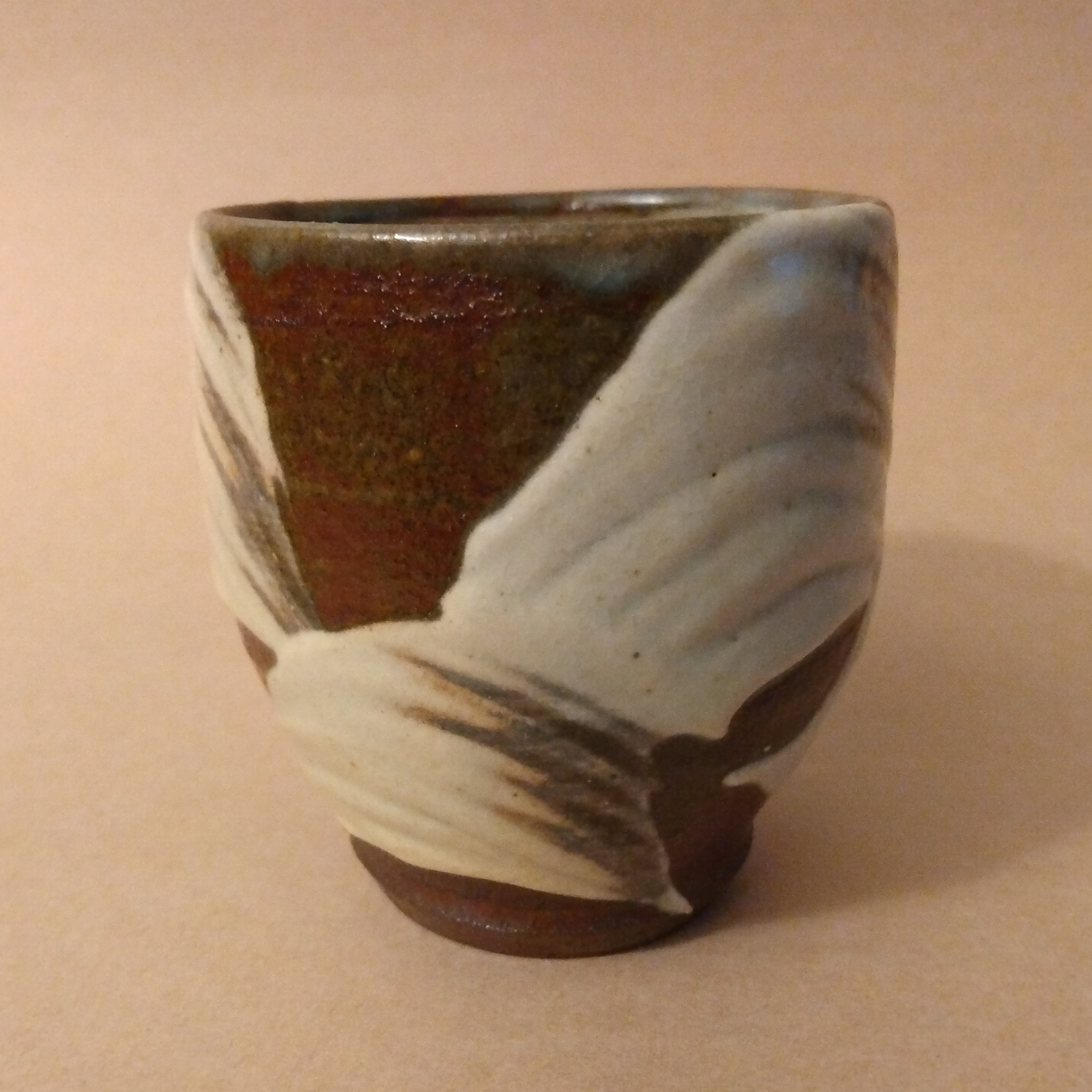 Yunomi (Tea Cup) by Matsuzaki Ken, Mashiko, with signed wooden box