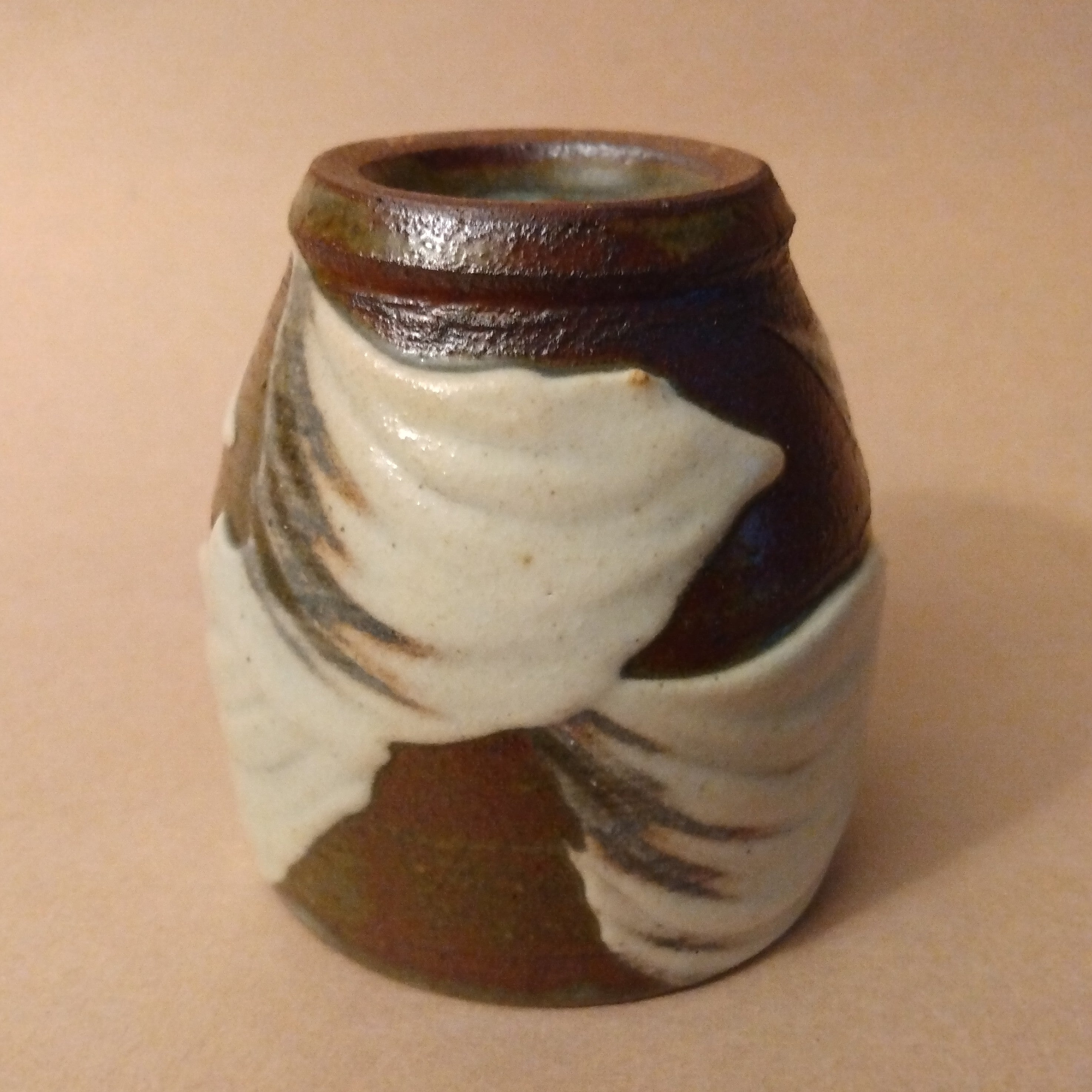 Yunomi (Tea Cup) by Matsuzaki Ken, Mashiko, with signed wooden box