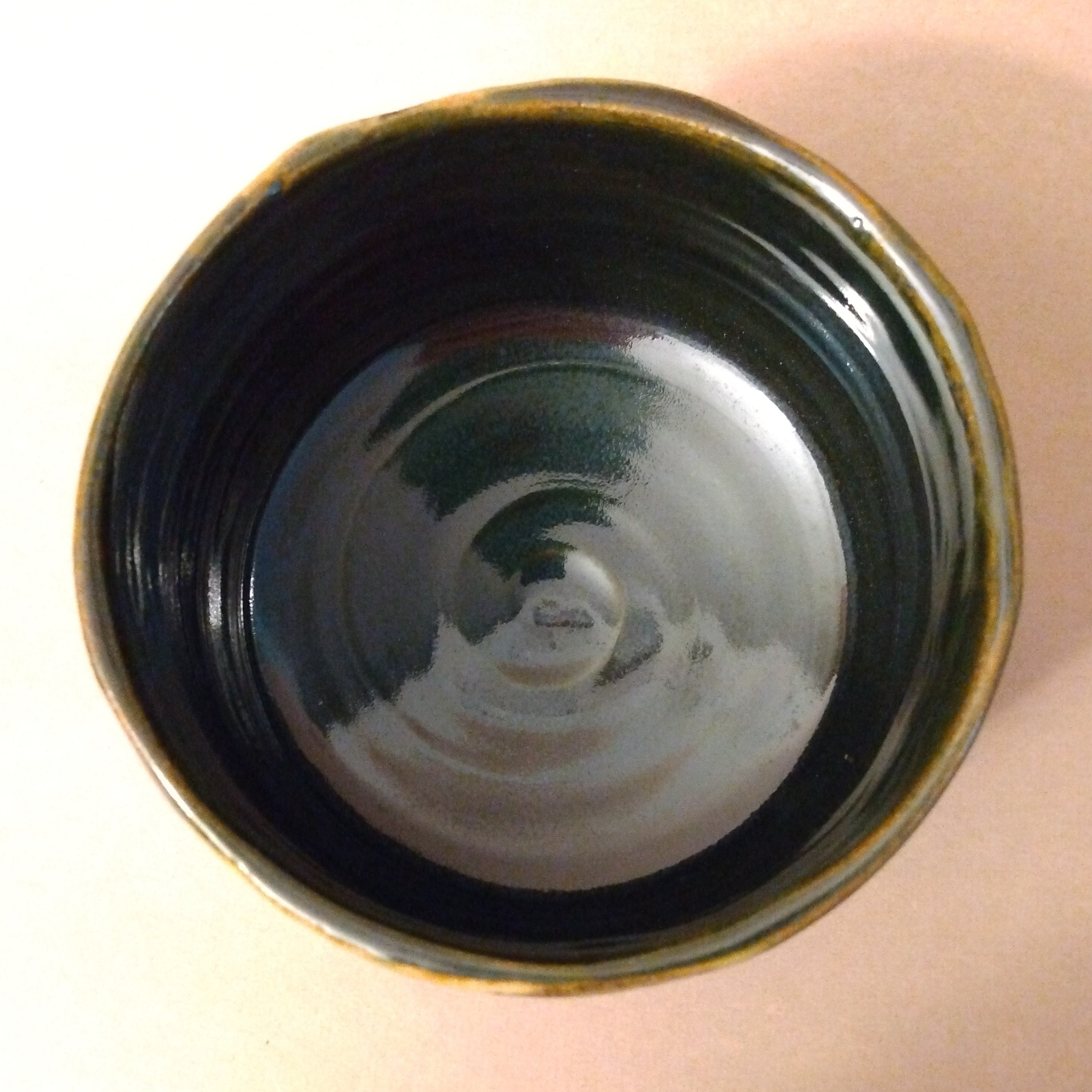 Dragon Tea Bowl for 2024; Mino-yaki Oribe Chawan by Yutaka Hatsumi, Gifu Prefecture