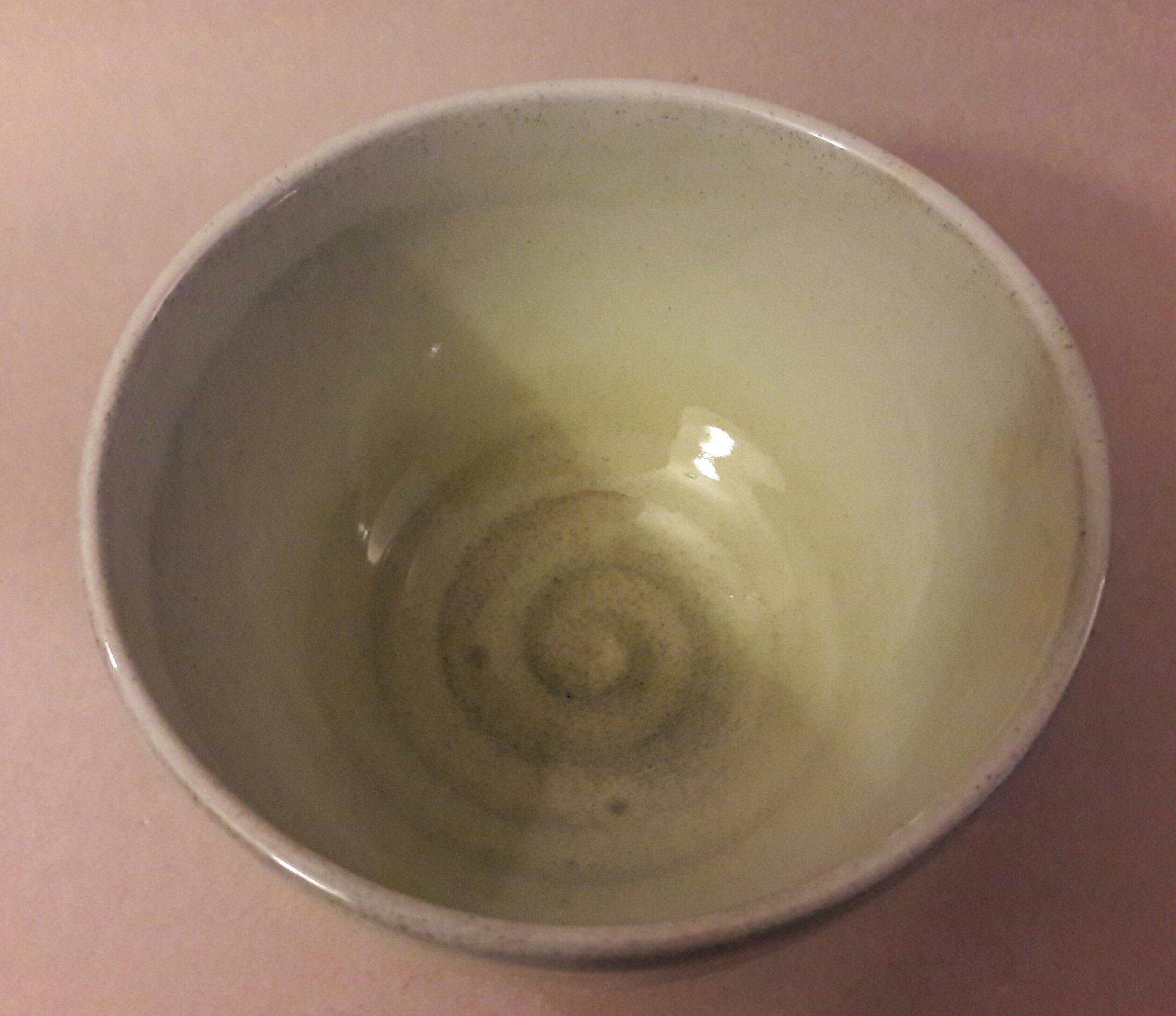 Ido-gata (well-shaped) Renshuu Chawan (Practice Tea Bowl,) Mino-ware, Japan