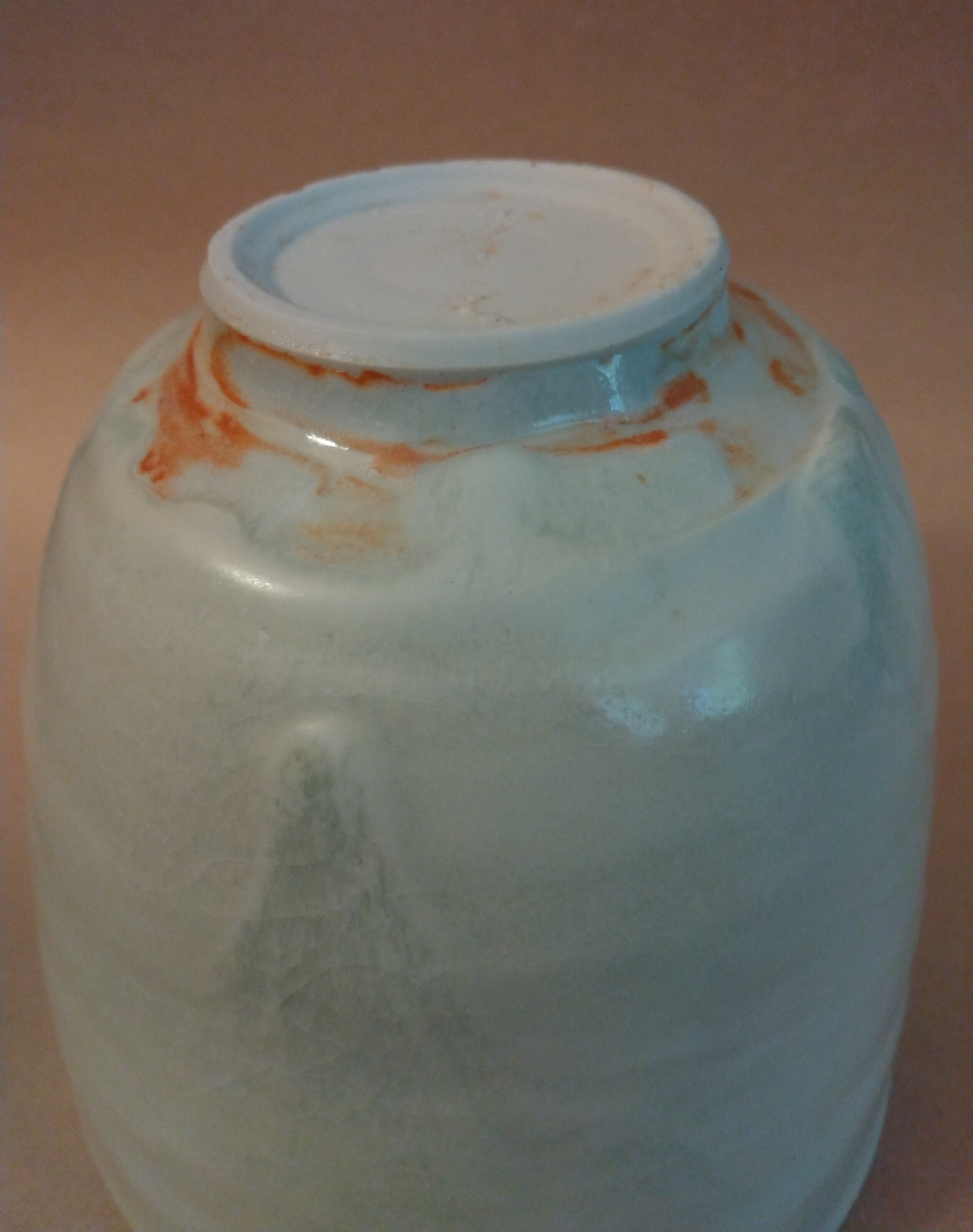 Tall Bowl/Vase with Notched Rim, White Shino Glaze, by Sachiko Furuya