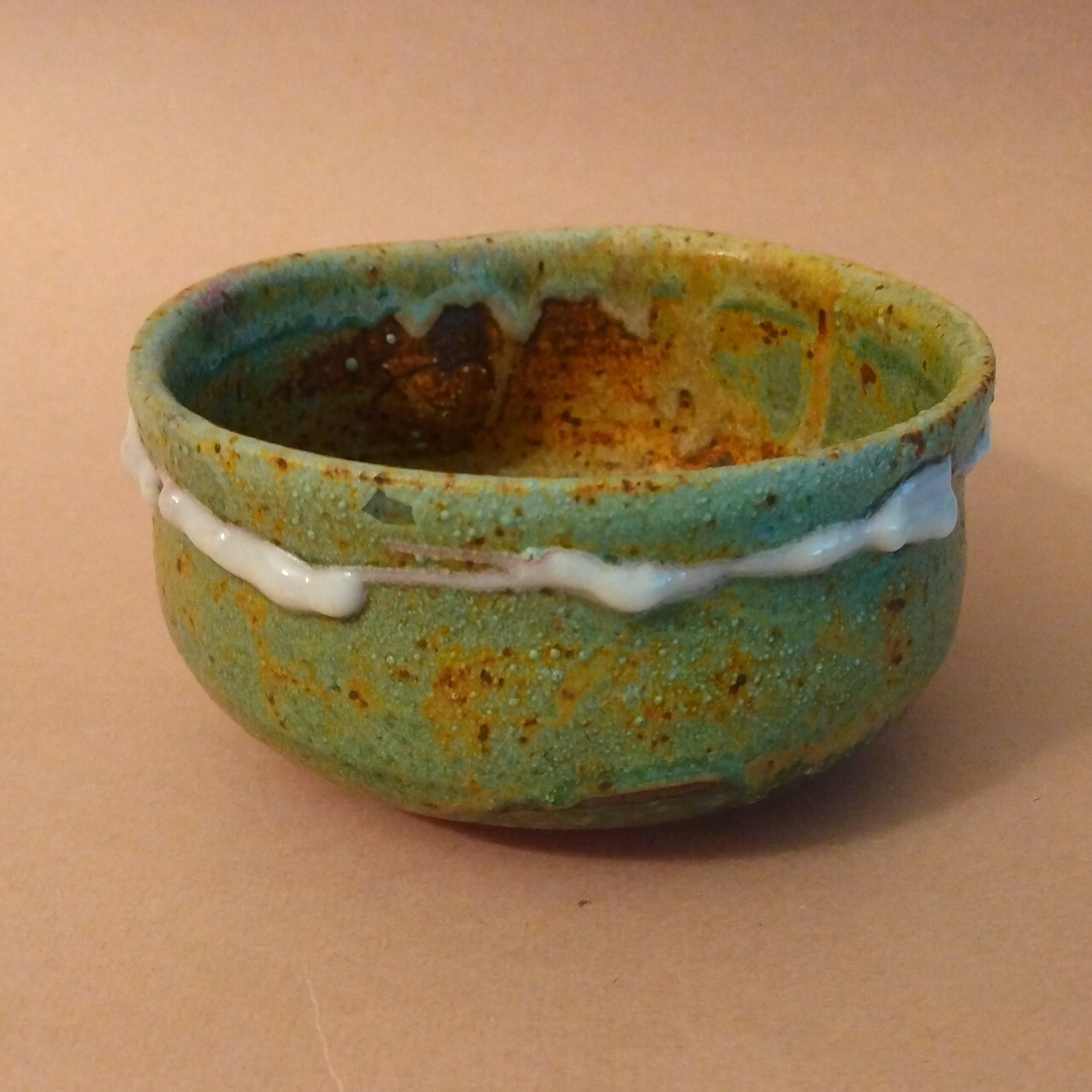 Badarai (Horse-washing basin shape) Matcha Chawan, Tea Bowl, by Sachiko Furuya