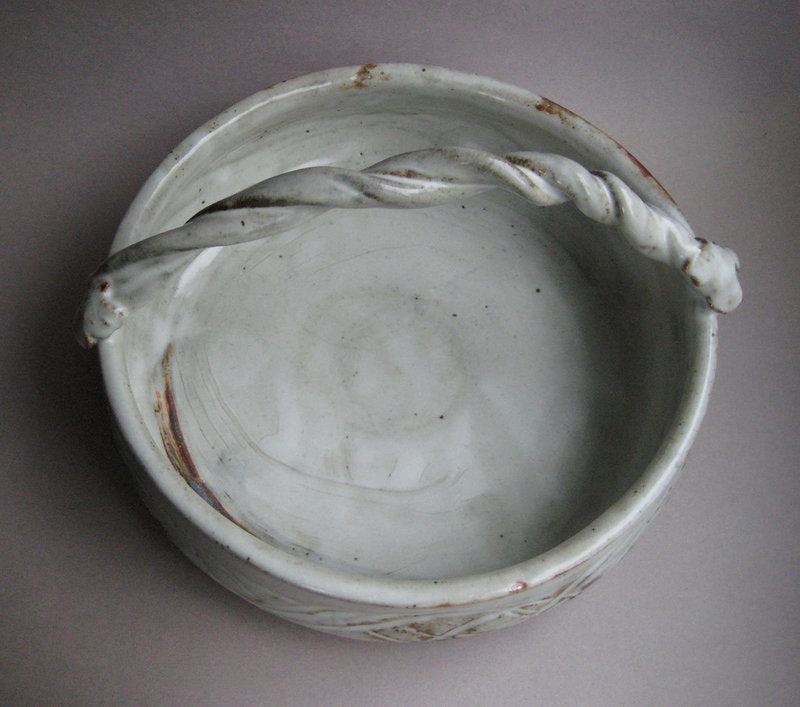 Basket-shaped Vase or Serving Dish by Sachiko Furuya