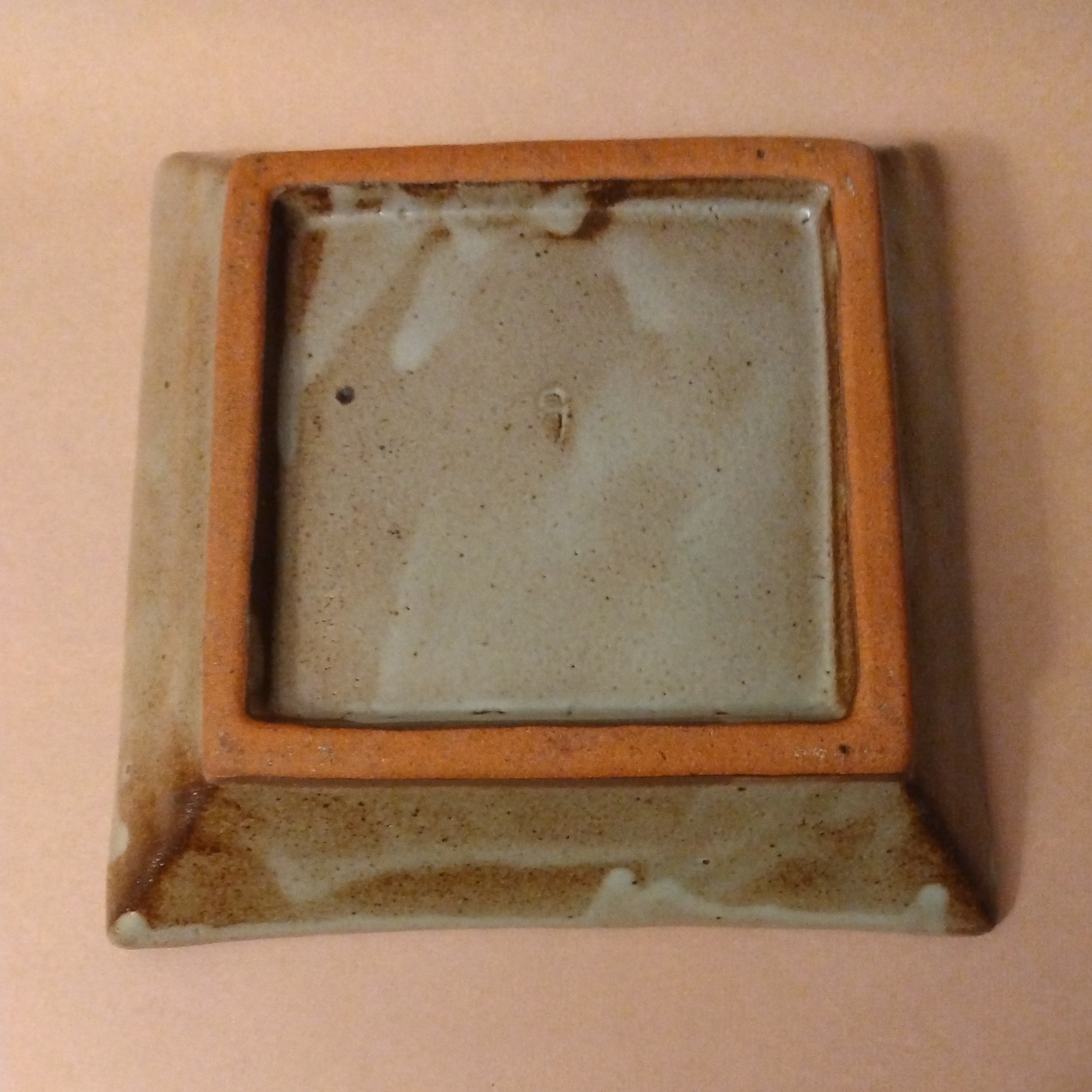 Square Dish by Shimaoka Tatsuzo, Mashiko
