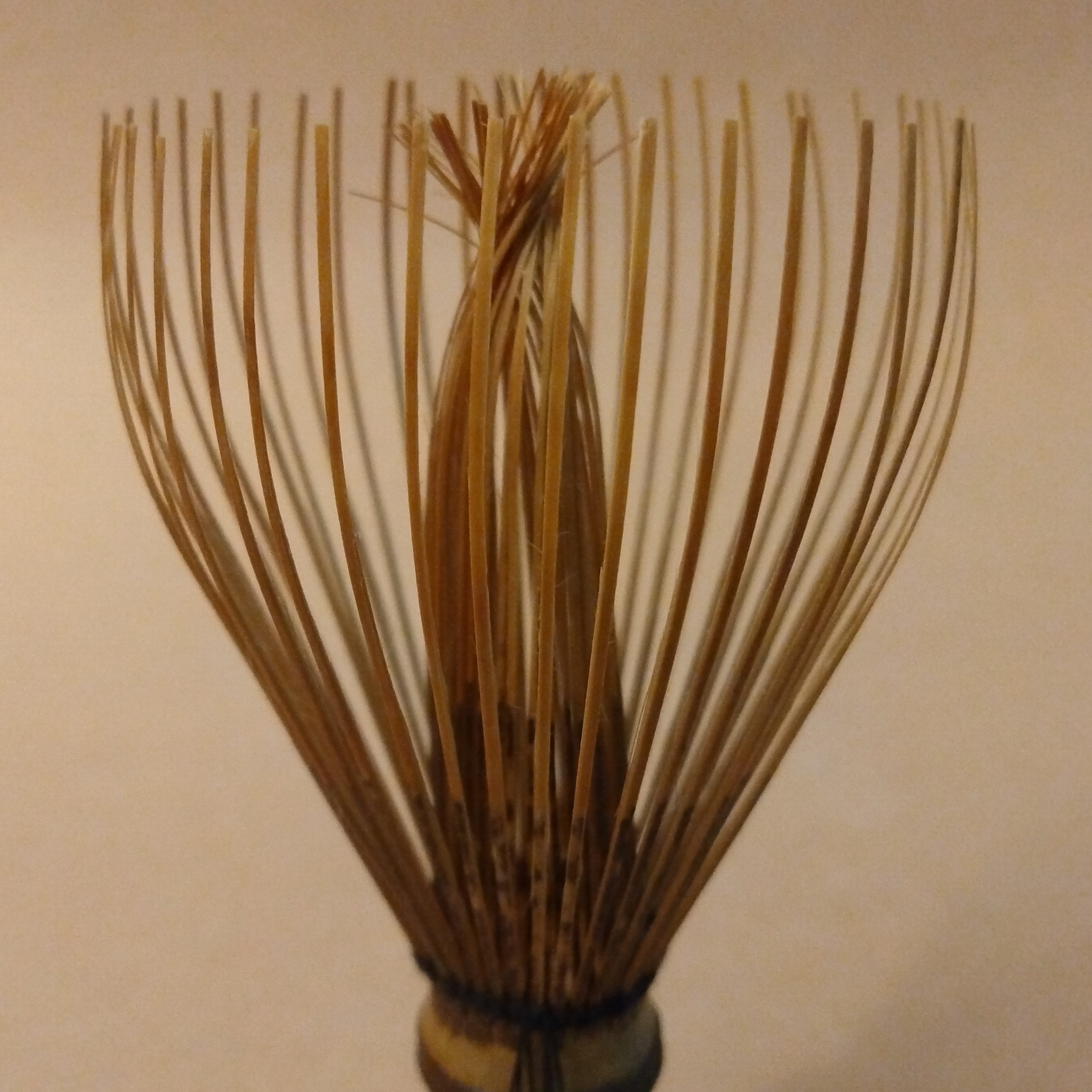 Shin Kurodake Yamato Takayama Chasen, Formal Black Bamboo Tea Whisk, 46 tines (Araho). Japanese-made, in Takayama, Nara Prefecture