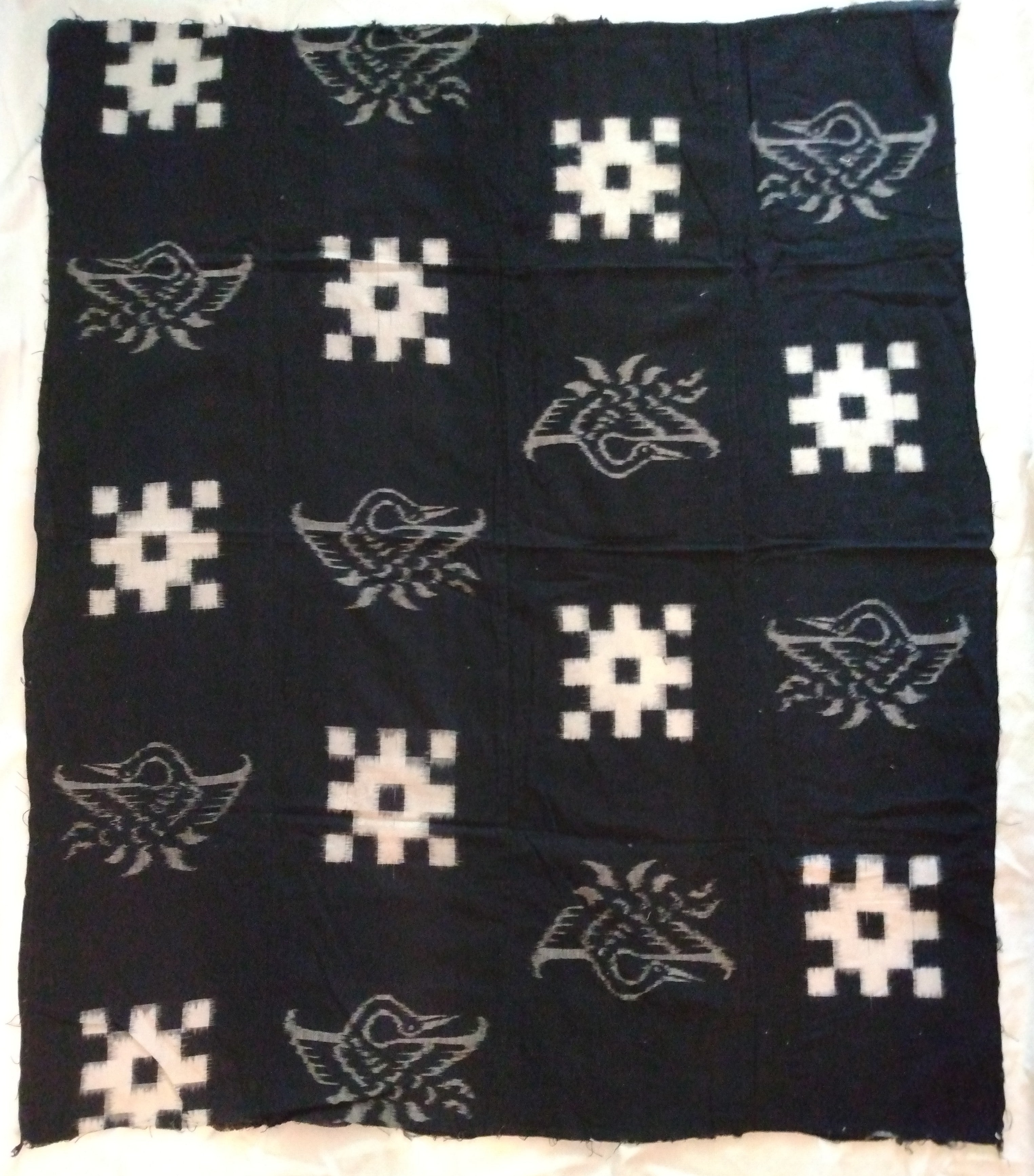 Kasuri, Ikat, Futon-ji, Bed Cover, Cloth. Antique Japanese Textile; Thiel Collection
