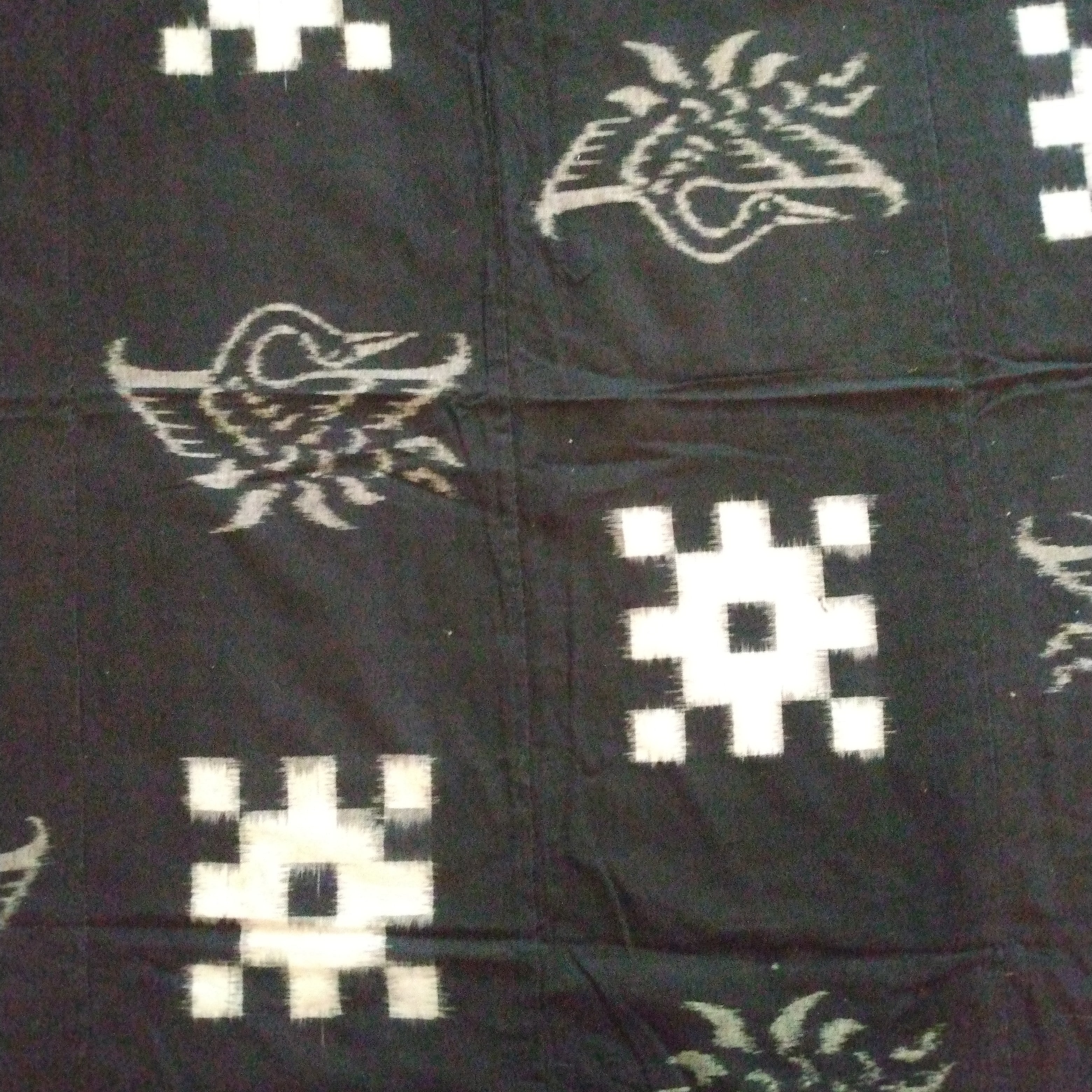 Kasuri, Ikat, Futon-ji, Bed Cover, Cloth. Antique Japanese Textile; Thiel Collection