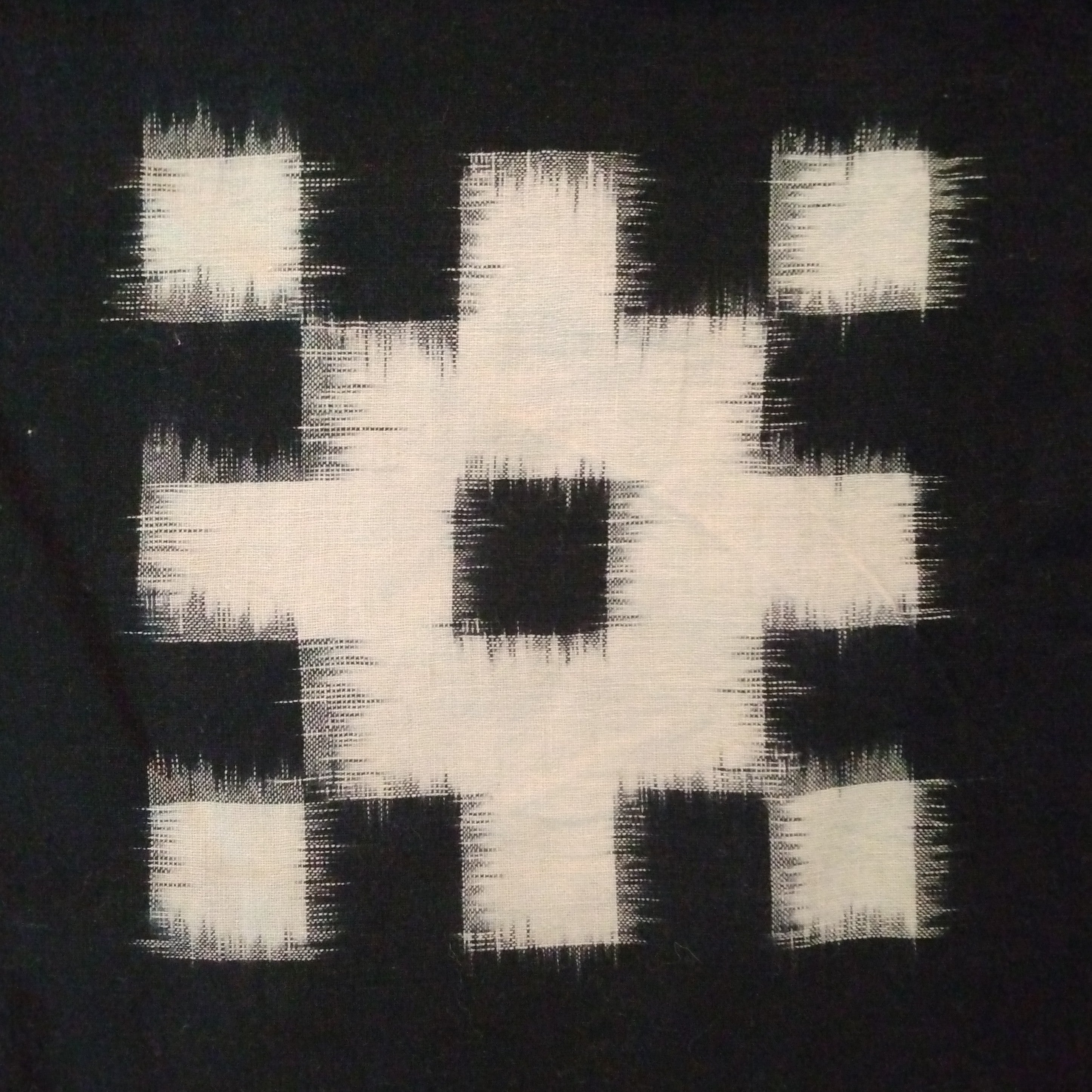 Kasuri, Ikat, Futon-ji, Bed Cover, Cloth. Antique Japanese Textile; Thiel Collection