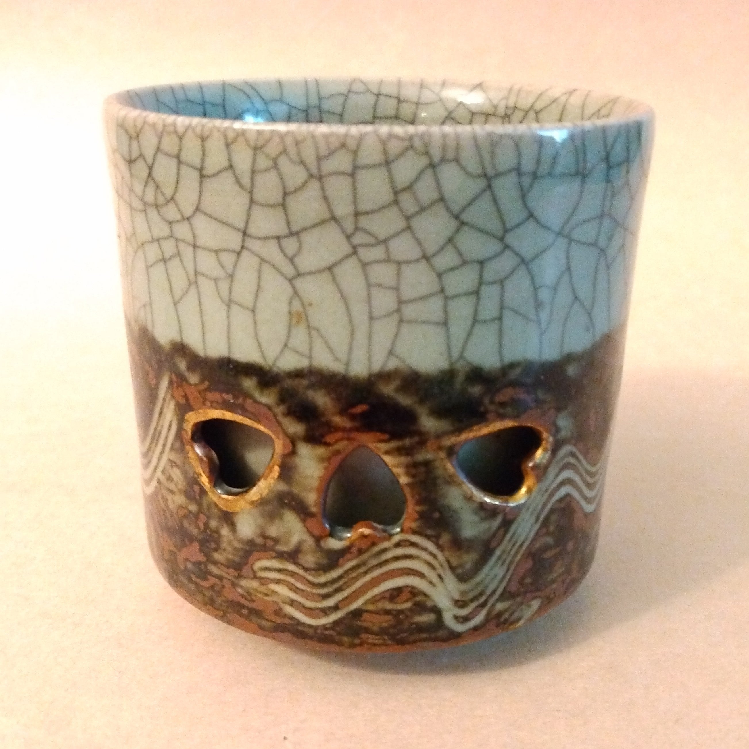 Obori-Soma-yaki Yunomi (Tea Cup), Vintage; Thiel Collection