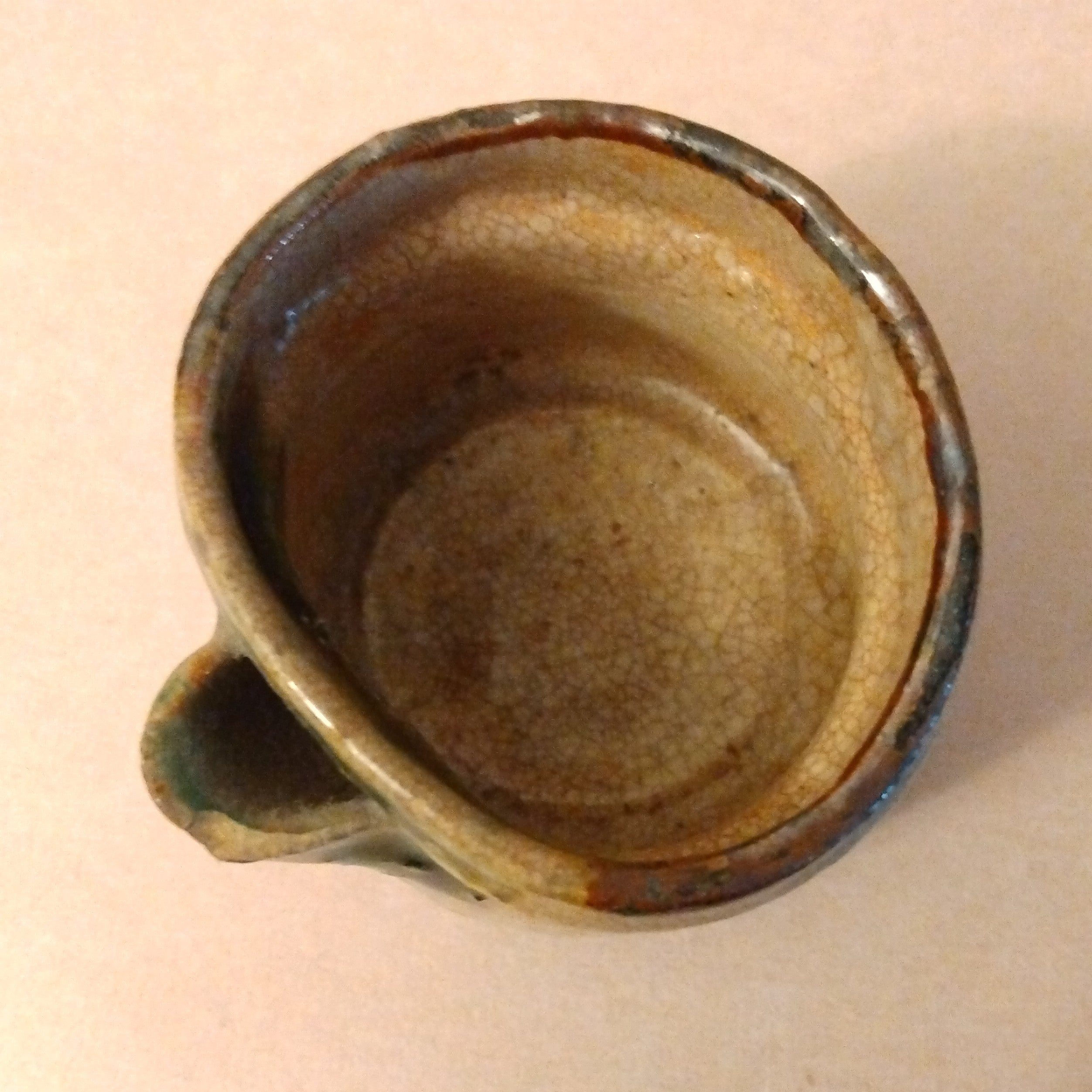 Oribe Katakuchi (Spouted Bowl or Pitcher), Vintage; Thiel Collection