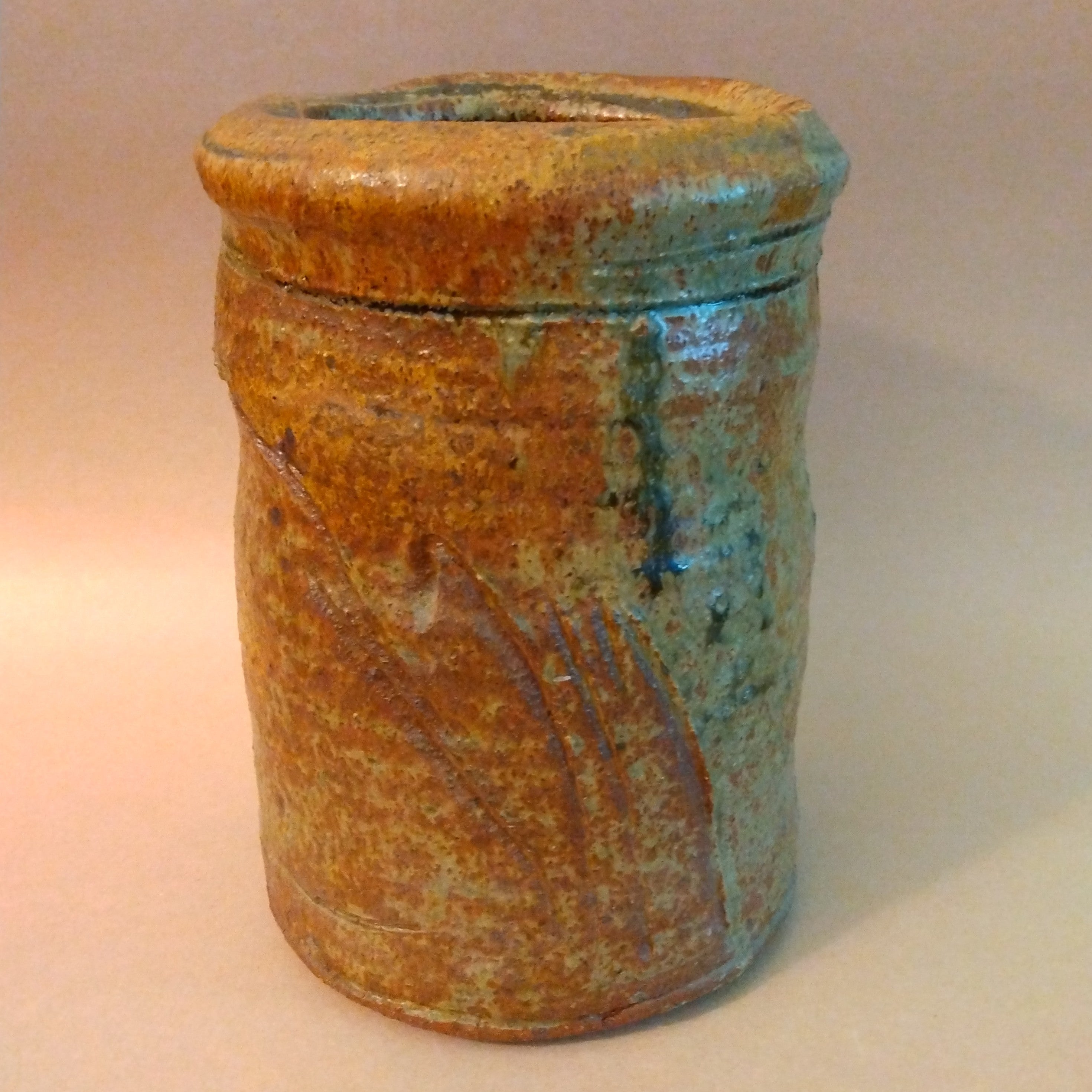 Iga-inspired Vase, Vintage Pacific NW pottery, unknown maker; Thiel Collection