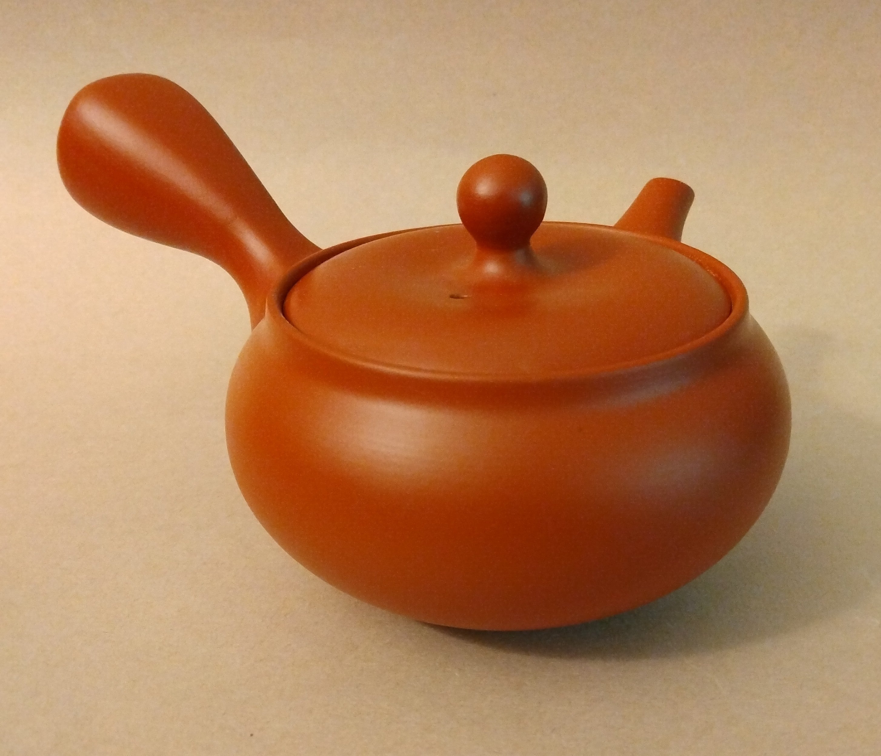 Shudei (Red Clay) Tokoname Kyusu, 270cc (9oz) by Morimasa Kiln