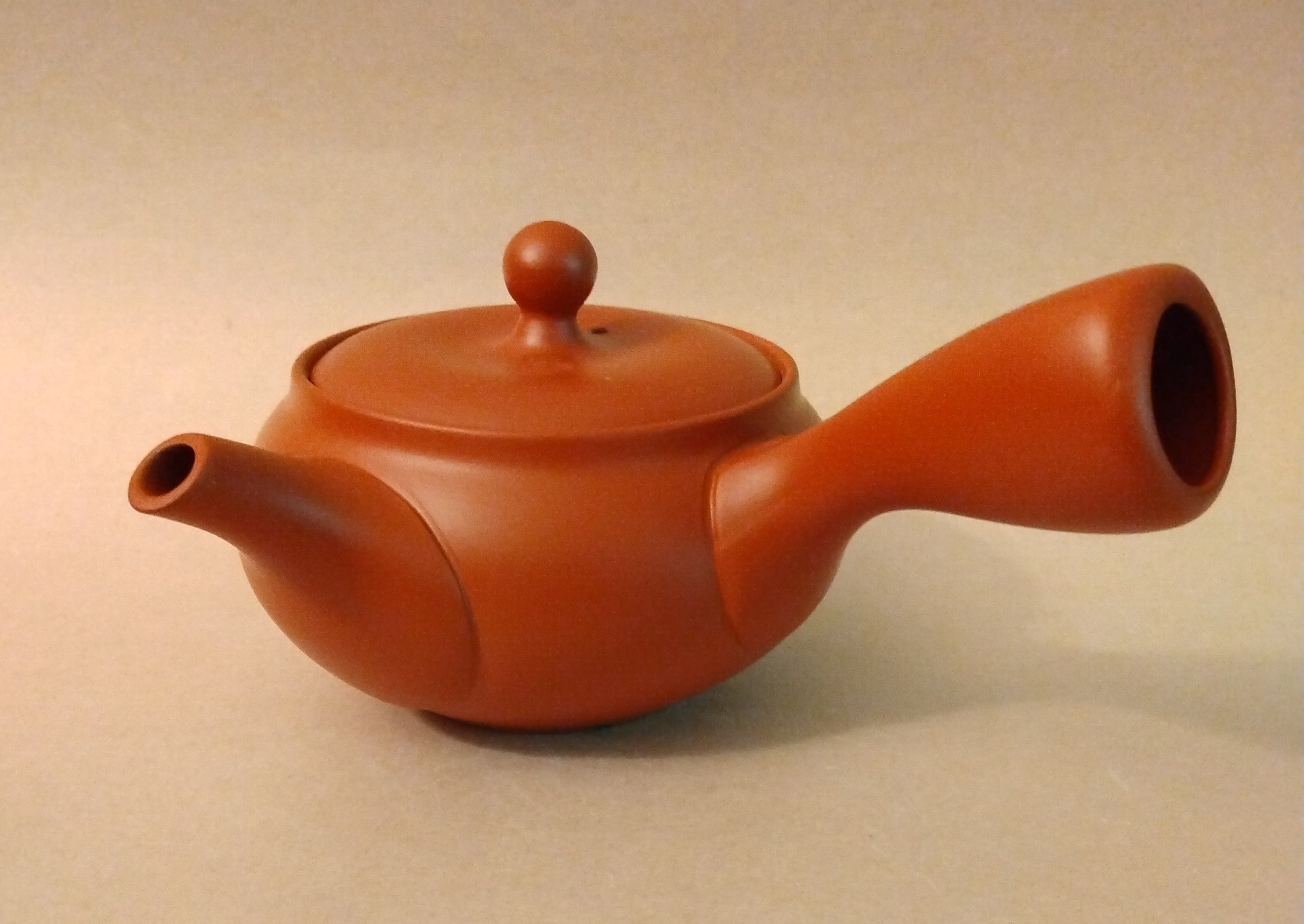 Shudei (Red Clay) Tokoname Kyusu, 270cc (9oz) by Morimasa Kiln