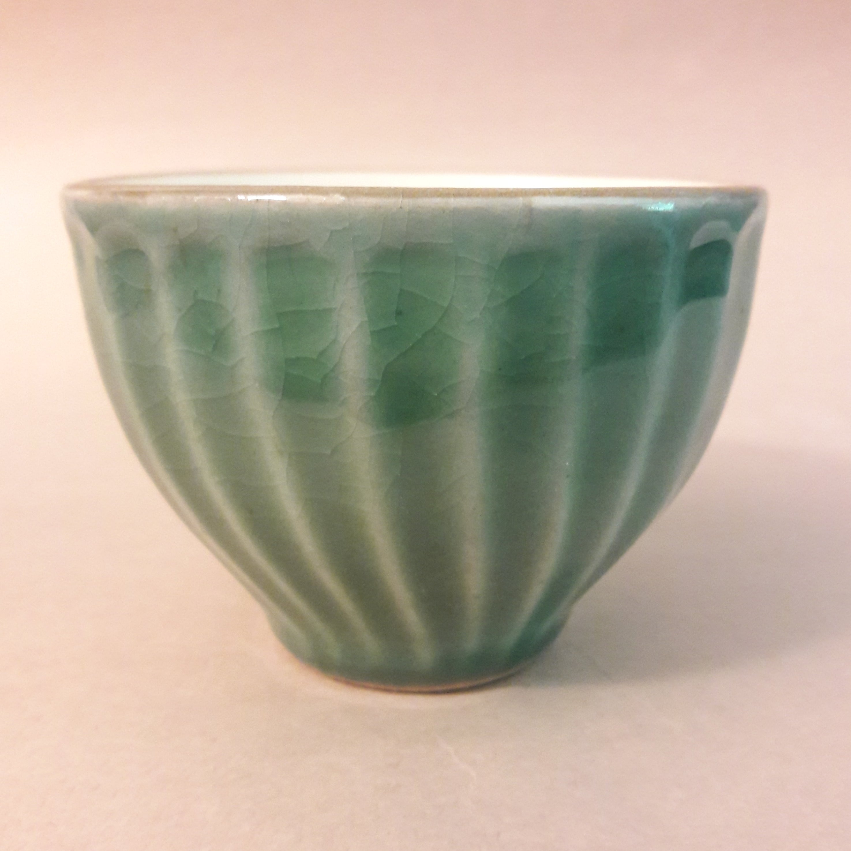 Emerald Green Tea Cup from Mashiko; 200ml