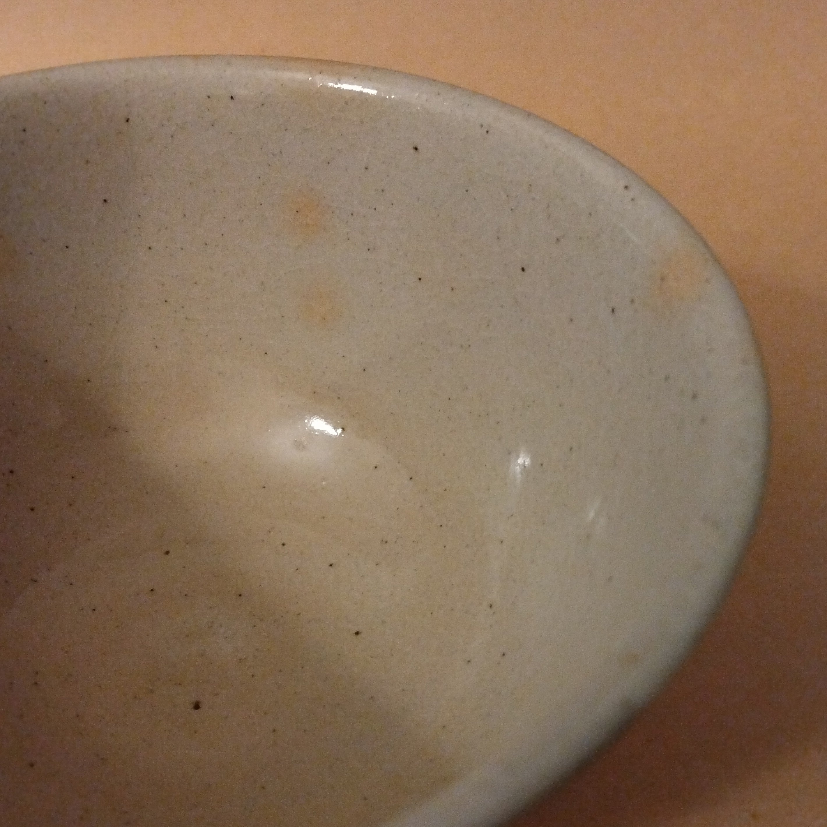 Ido-gata (well-shaped) Banko-yaki Kohiki Renshuu Chawan (Practice Tea Bowl,) Banko-ware, Japan