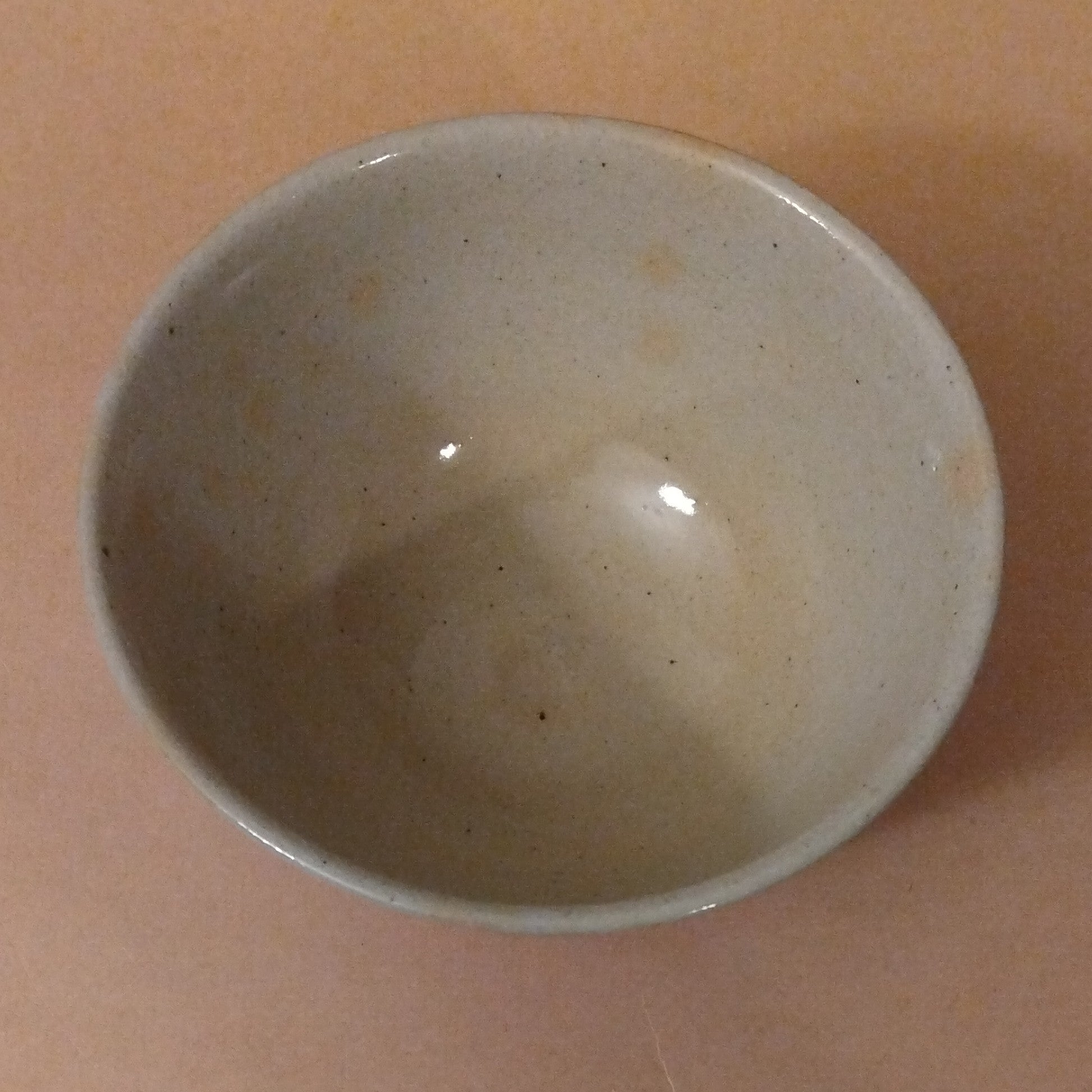 Ido-gata (well-shaped) Banko-yaki Kohiki Renshuu Chawan (Practice Tea Bowl,) Banko-ware, Japan