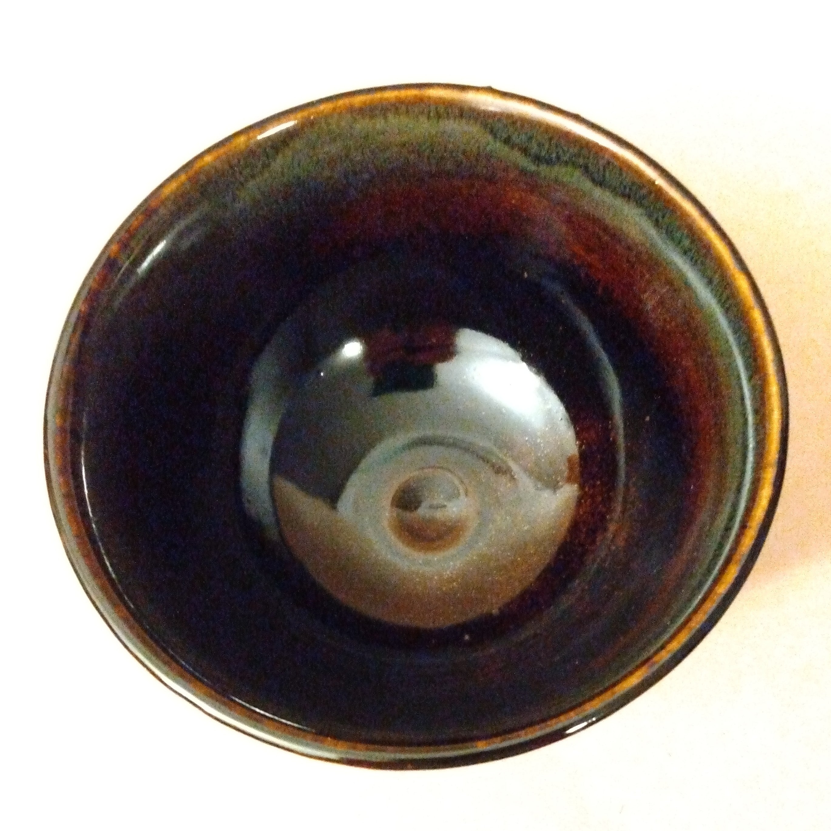 Ido-gata (well-shaped) Banko-yaki Tenmoku Renshuu Chawan (Black Practice Tea Bowl,) Banko-ware, Japan