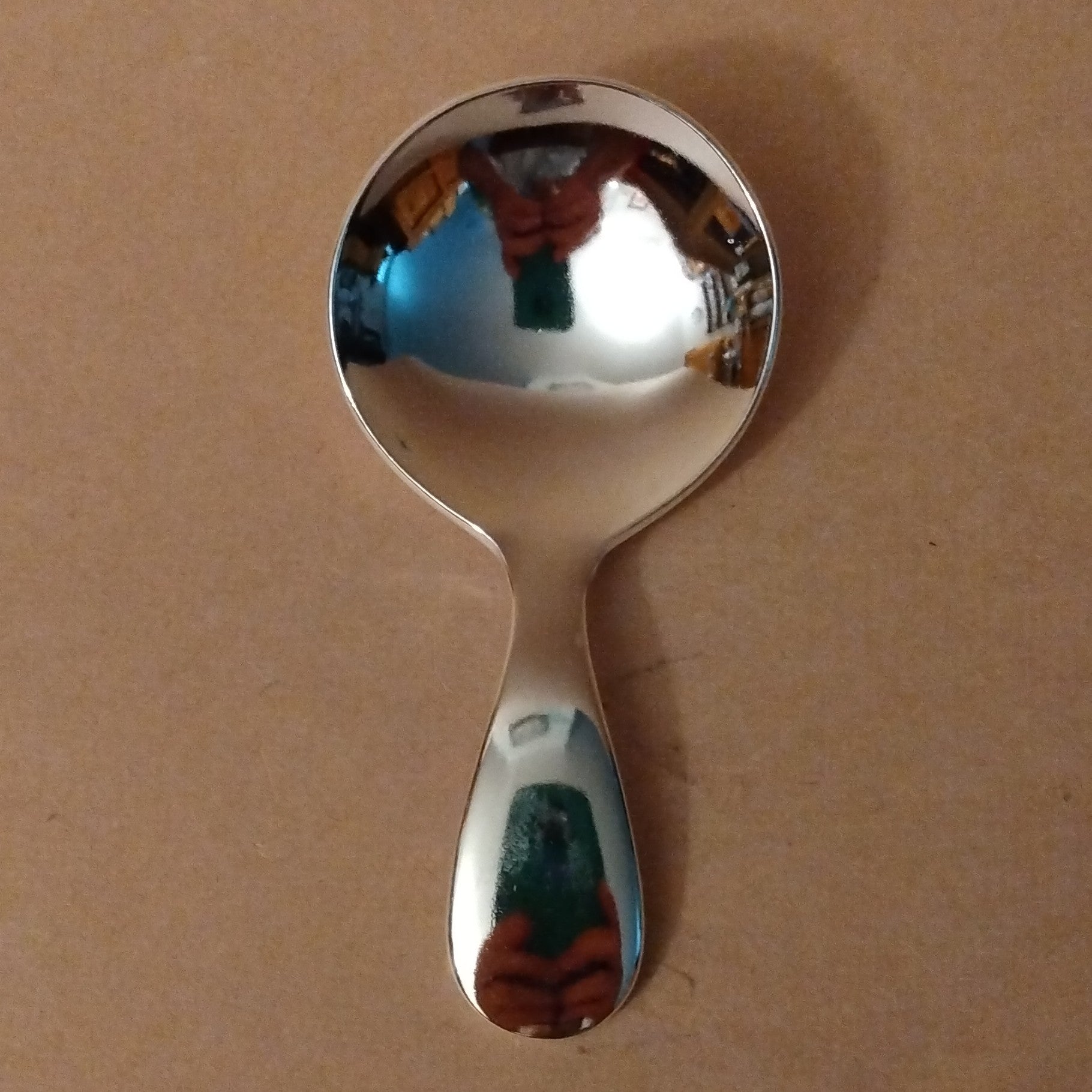 Stainless Steel Round Tea Scoop/Spoon, Chami. Japanese made.