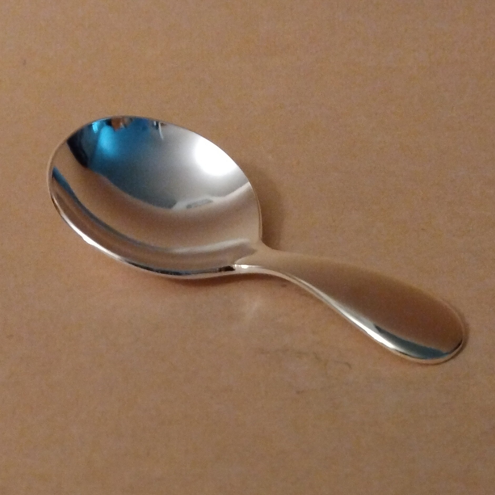 Stainless Steel Round Tea Scoop/Spoon, Chami. Japanese made.