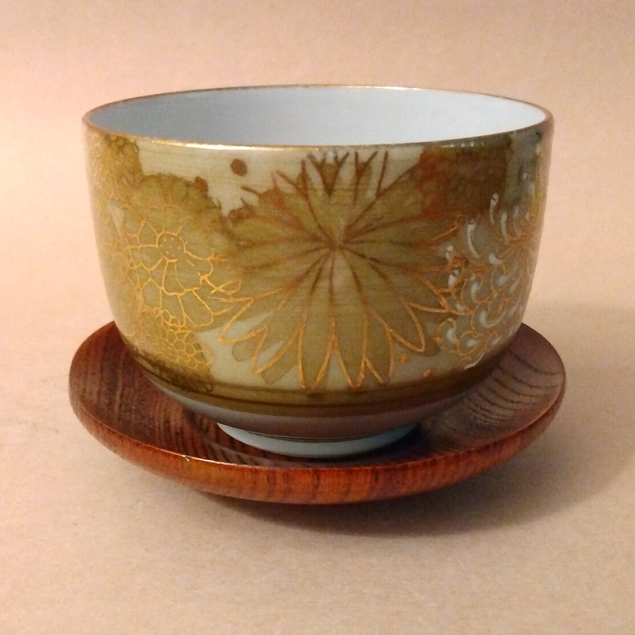 Wooden Tea Cup Saucer, Chataku. 9cm (3.5