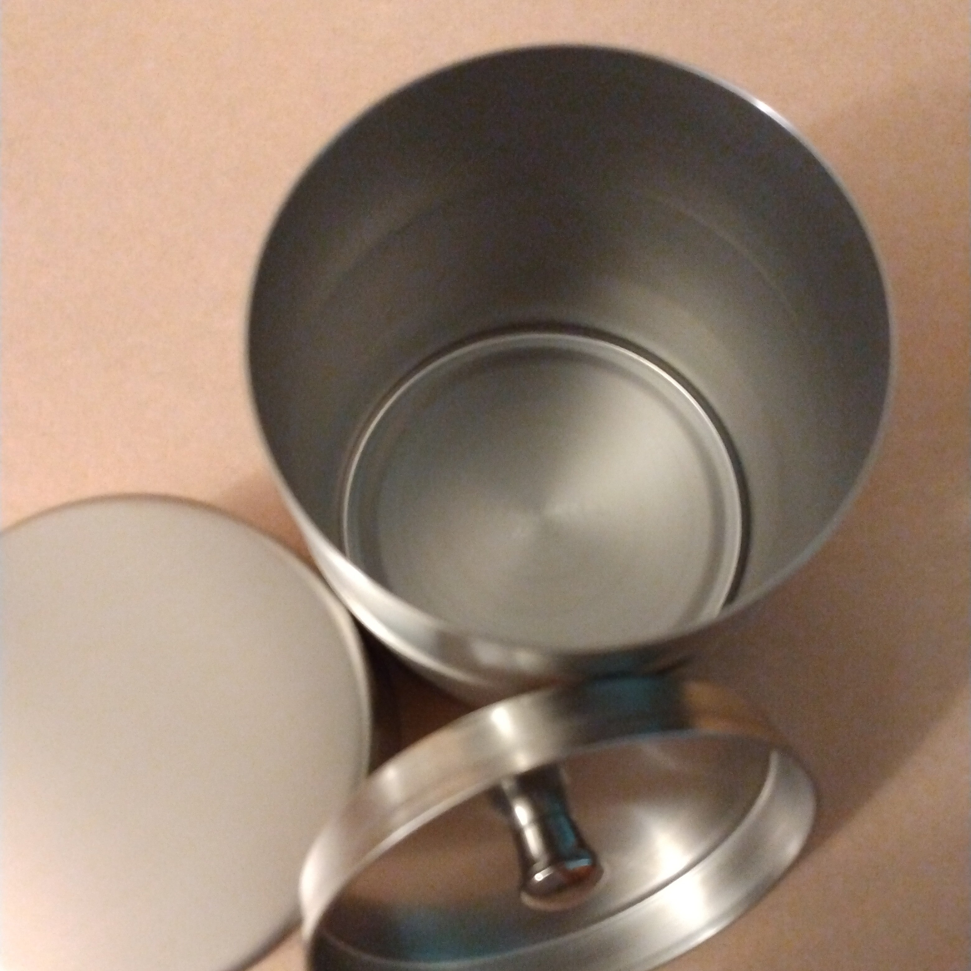 Chazutsu, Tea Canister, holds 80 grams, Sleek Stainless Steel Modern Design