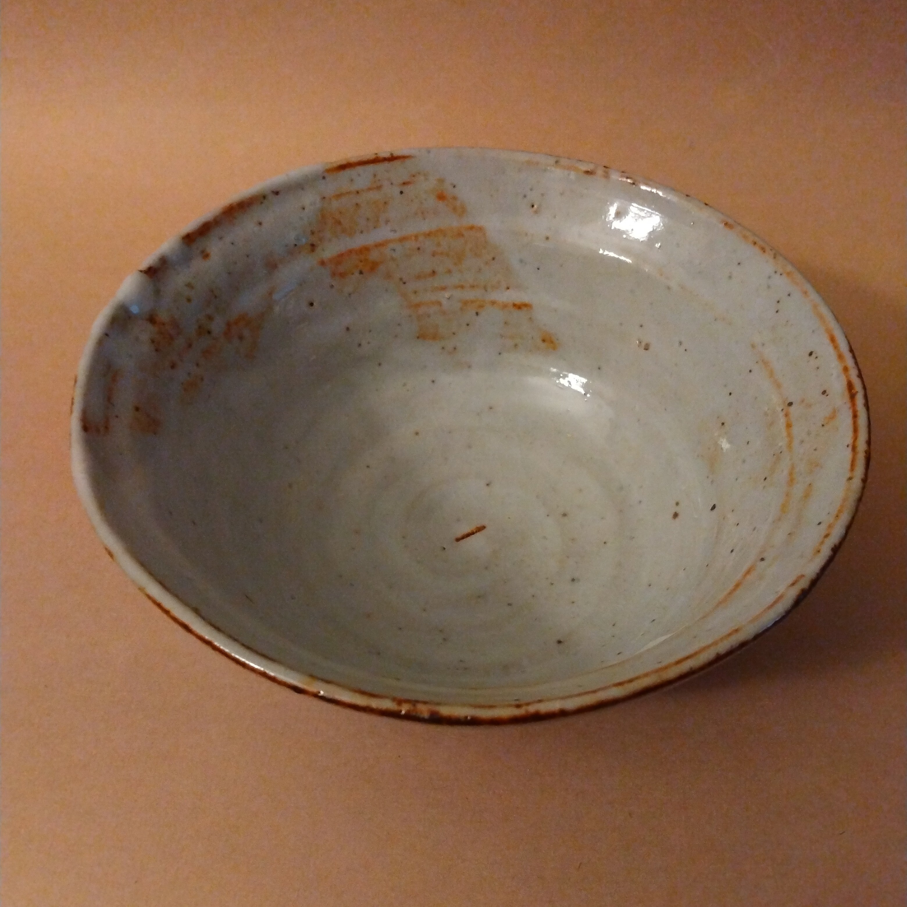Wood-fired Shino Glaze Bowl, by George Gledhill