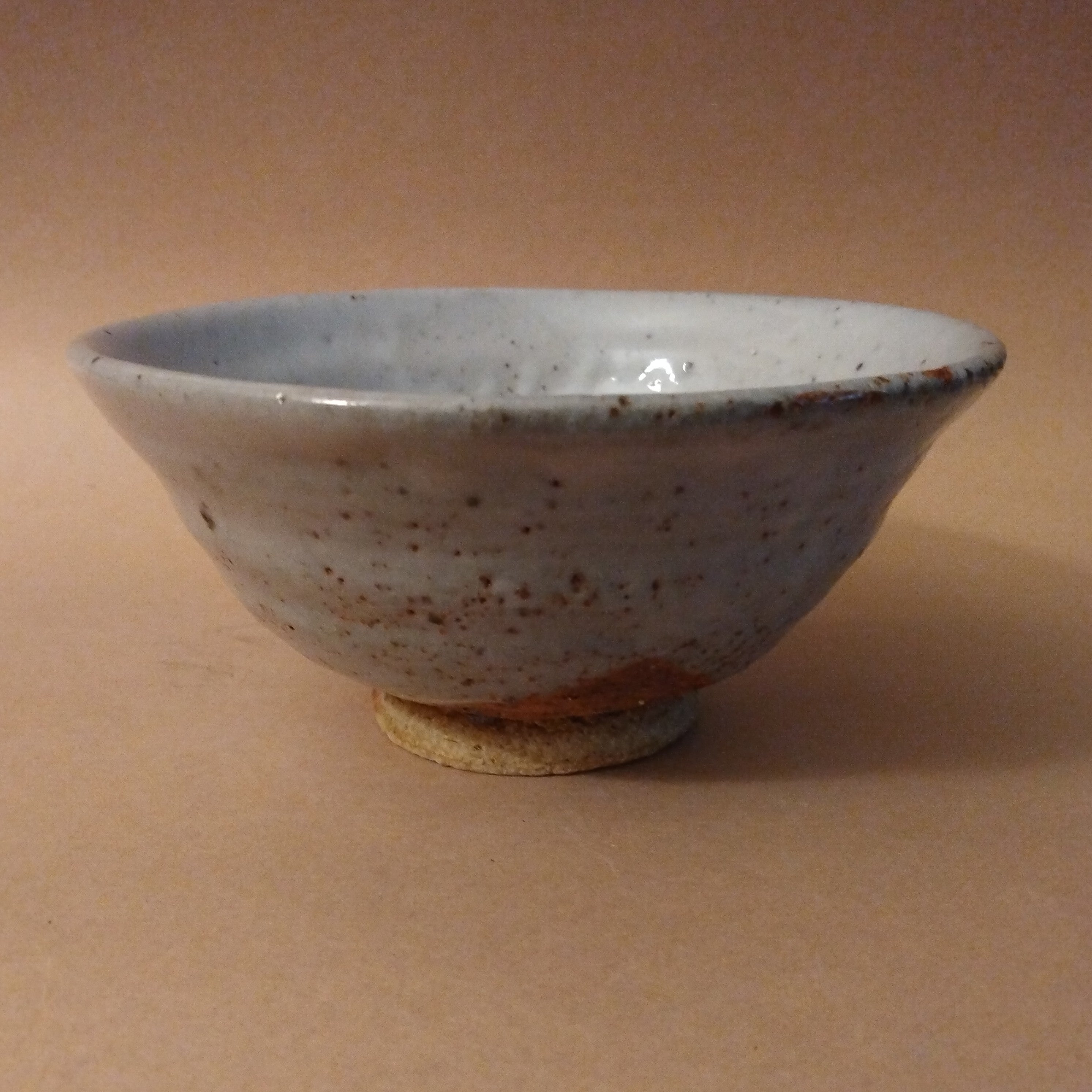 20% to Wajima Earthquake Relief - Shino Glaze Tea Bowl, Matcha Chawan by George Gledhill