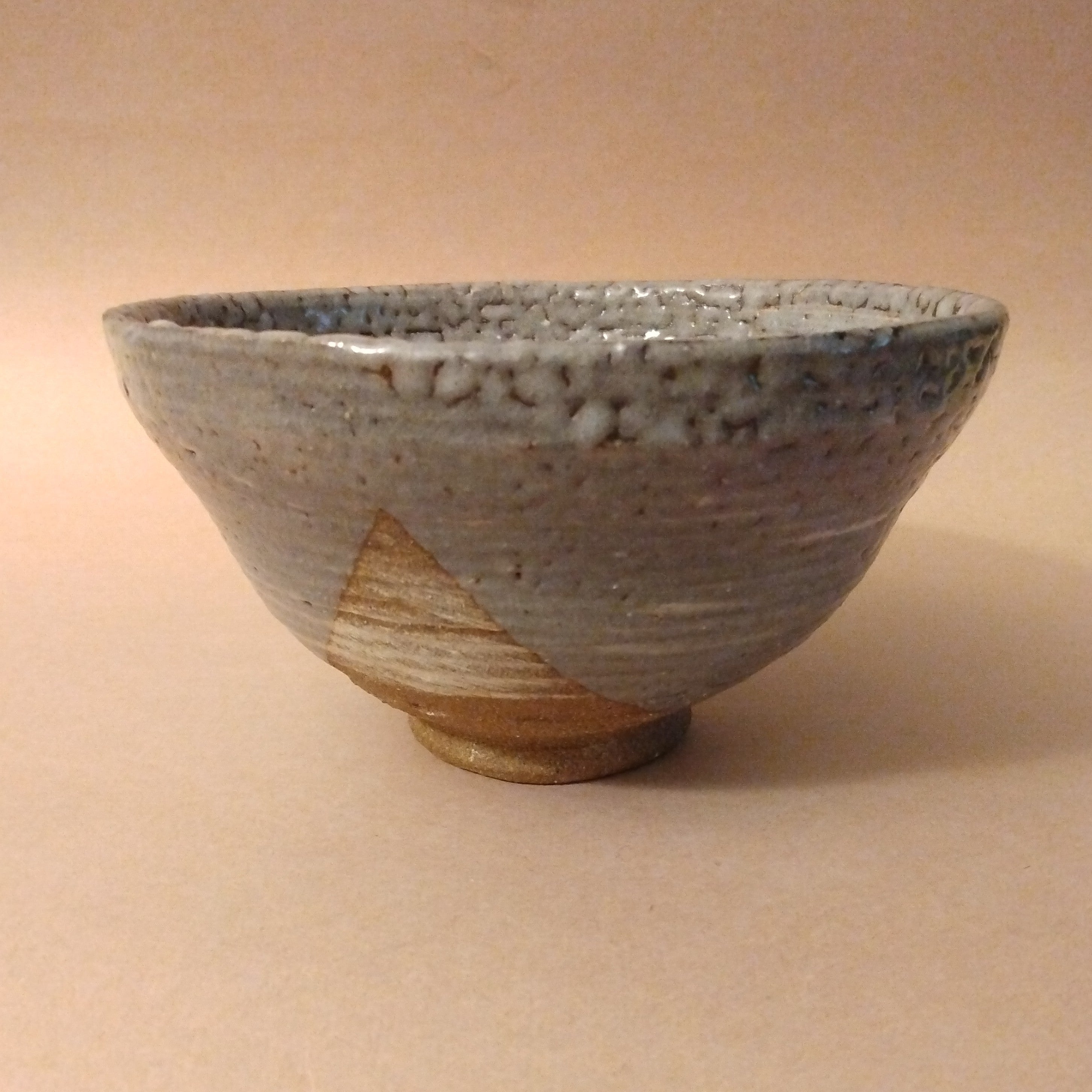 20% to Wajima Earthquake Relief - Gray Shino Glaze Tea Bowl, Matcha Chawan by George Gledhill