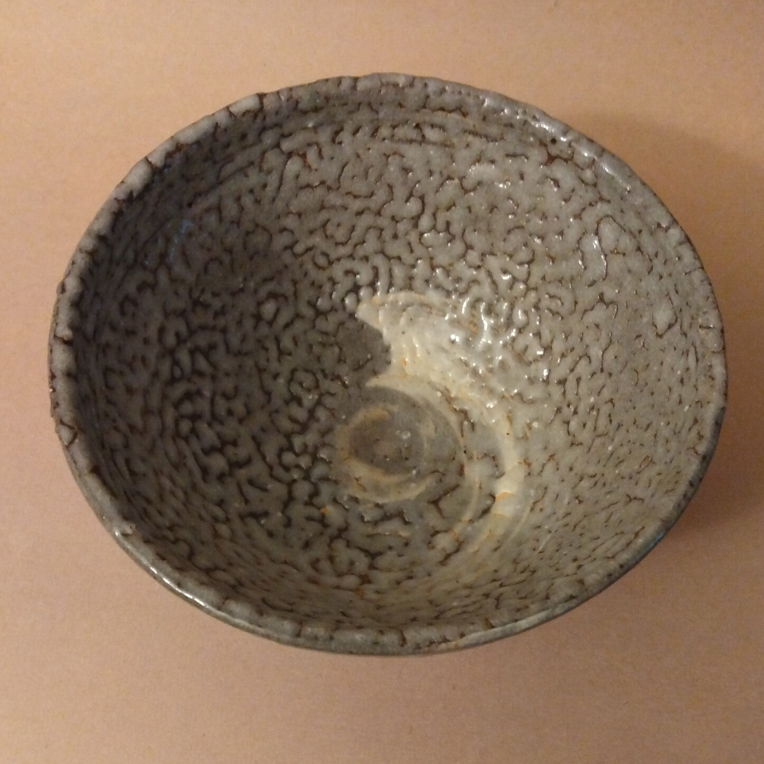 Gray Shino Glaze Tea Bowl, Matcha Chawan by George Gledhill