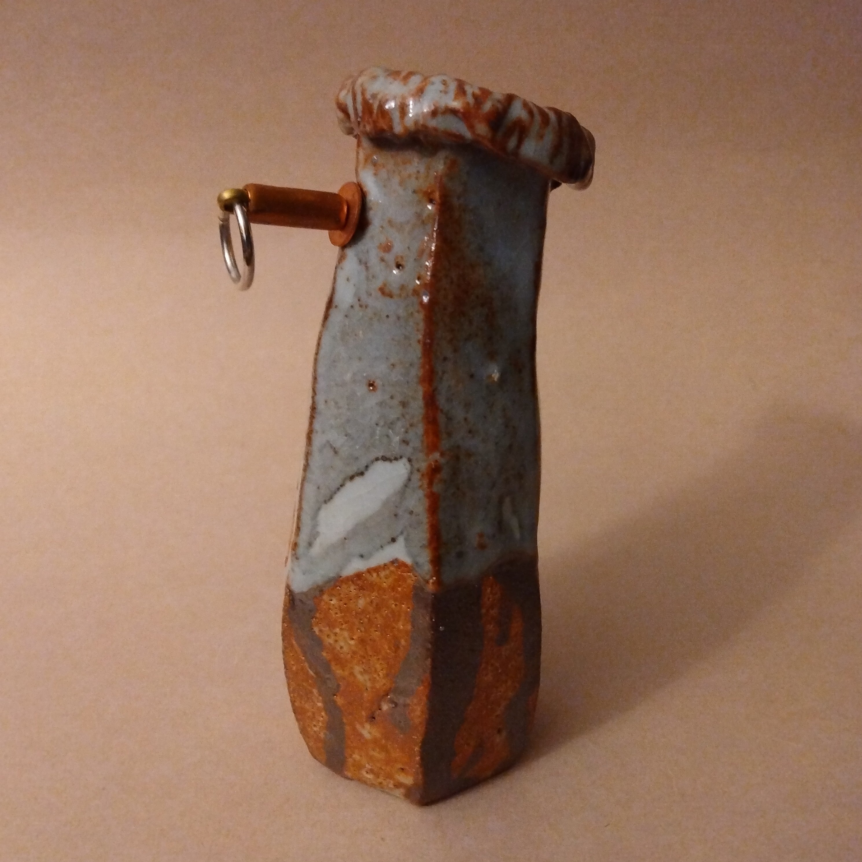 20% to Wajima Earthquake Relief - Shino Glaze Vase, by George Gledhill