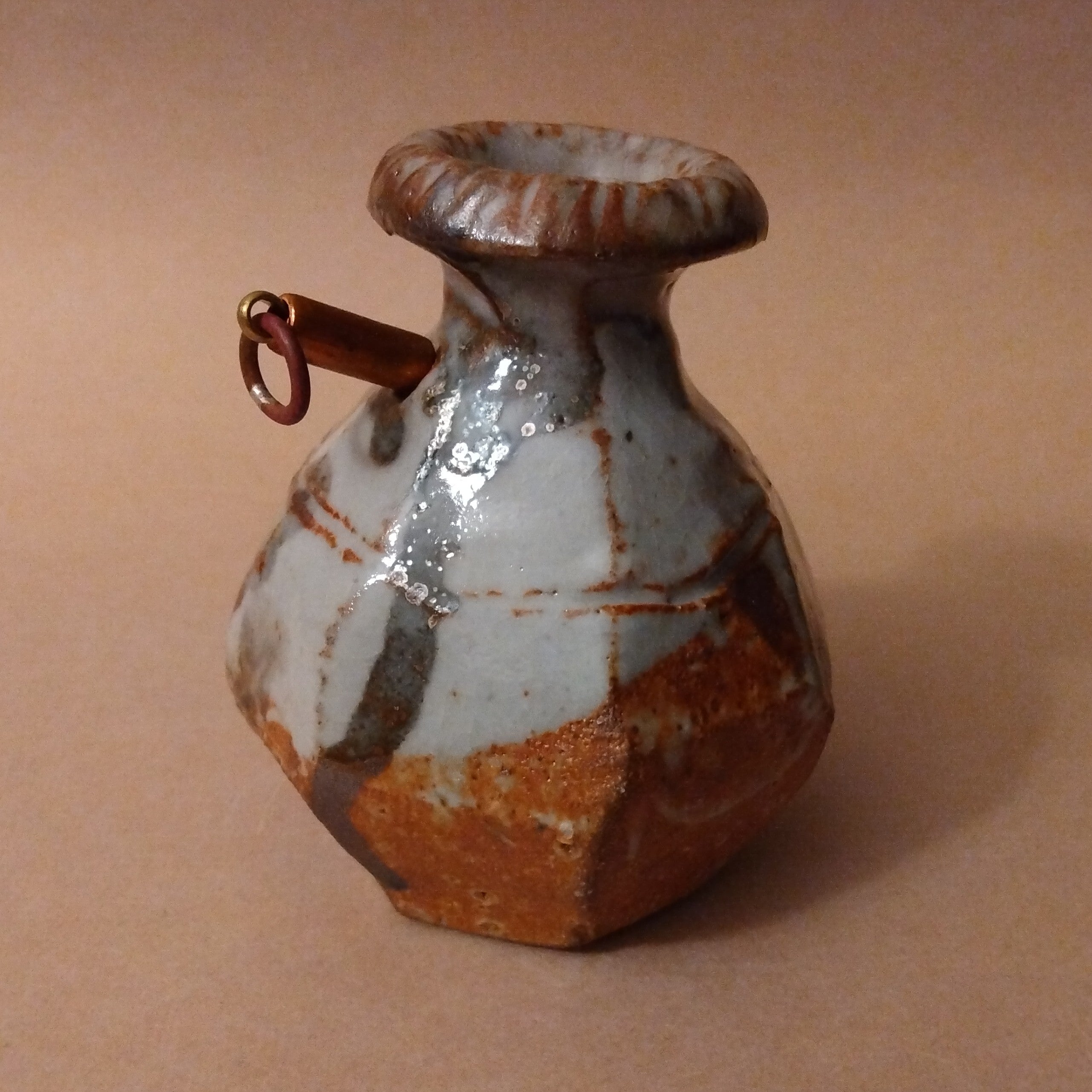 Shino Glaze Vase, by George Gledhill