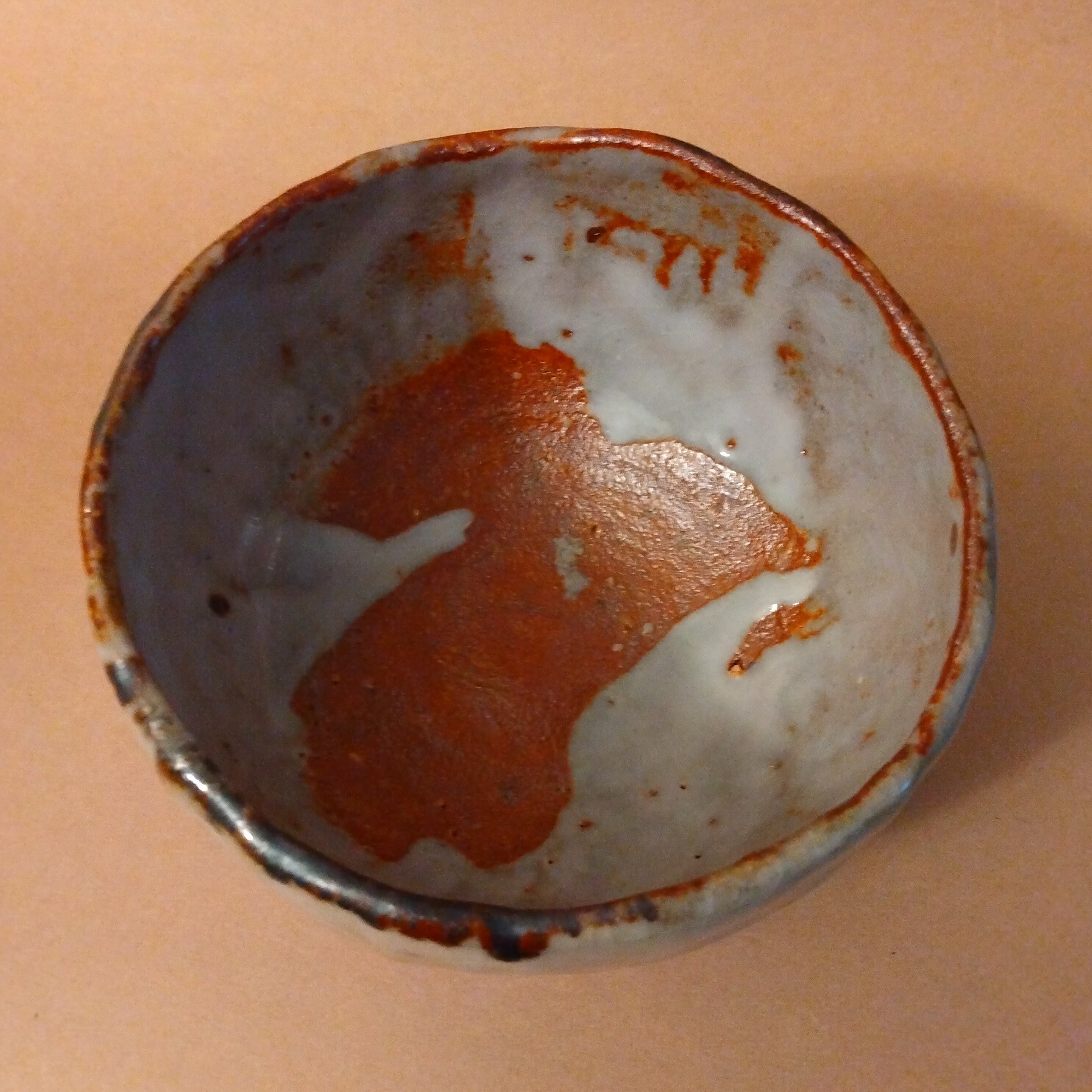 Shino & Ash Glaze Tea Bowl, Matcha Chawan, by George Gledhill
