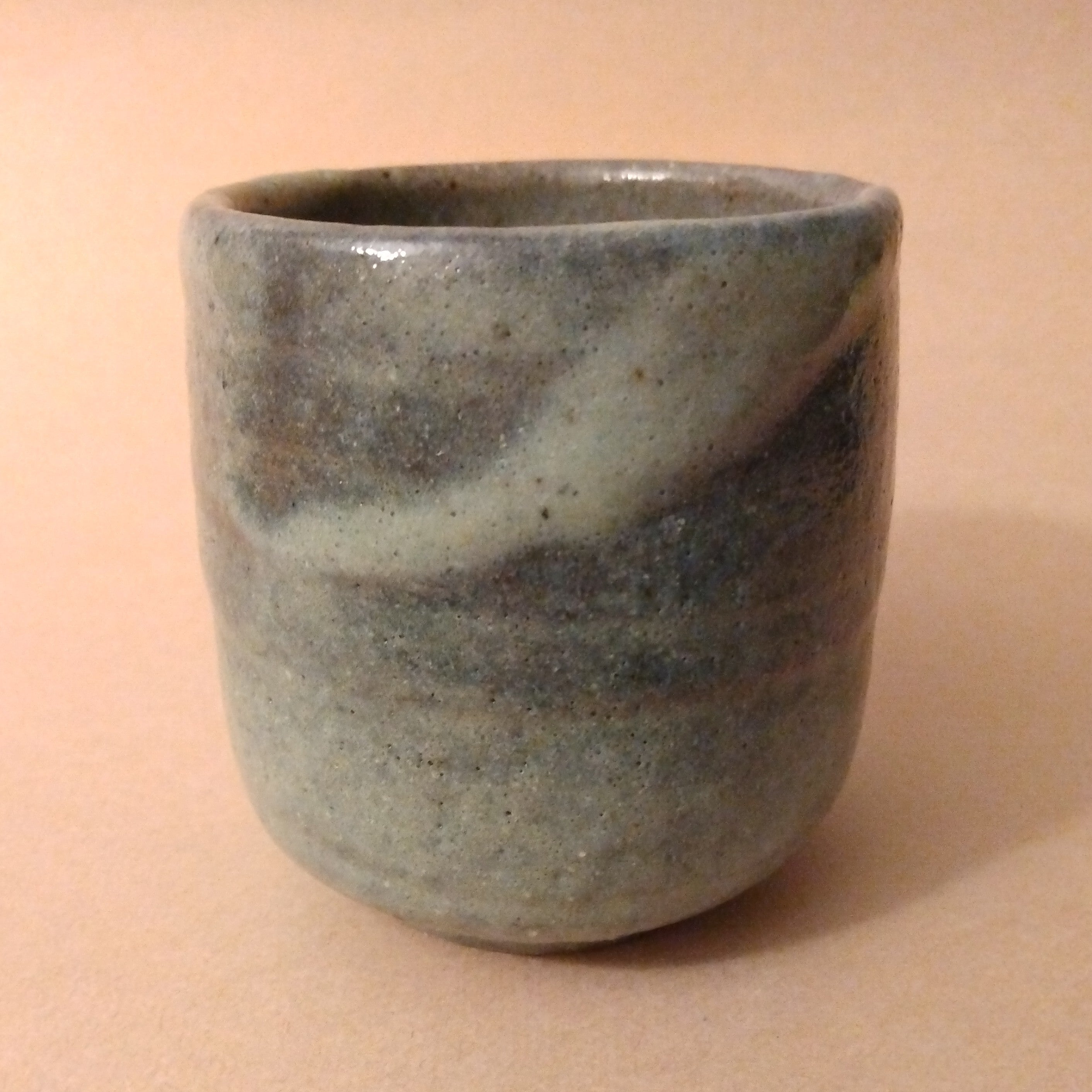 Shino Glaze Tea Cup, Yunomi, by George Gledhill