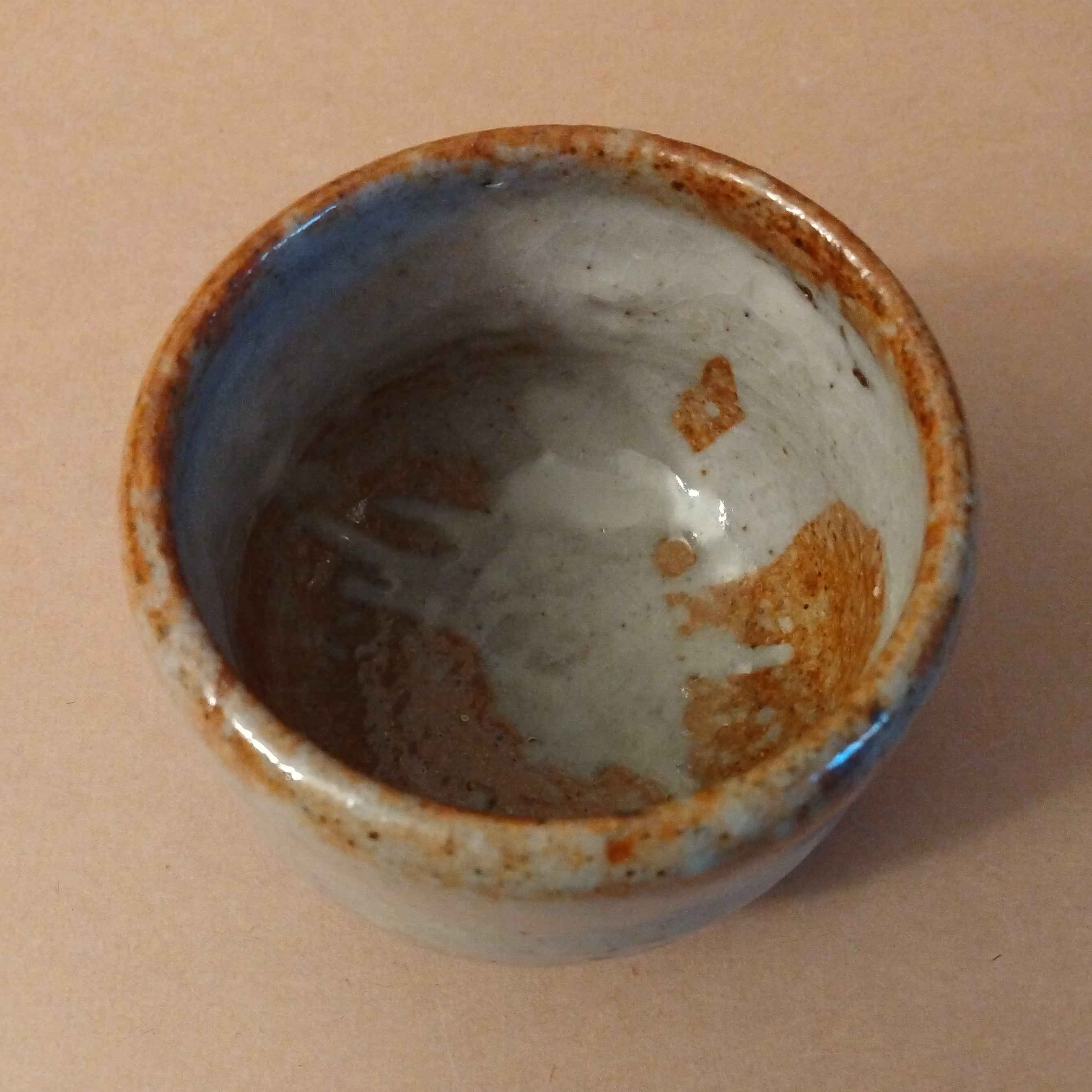 Shino Glaze Tea Cup, Yunomi, by George Gledhill