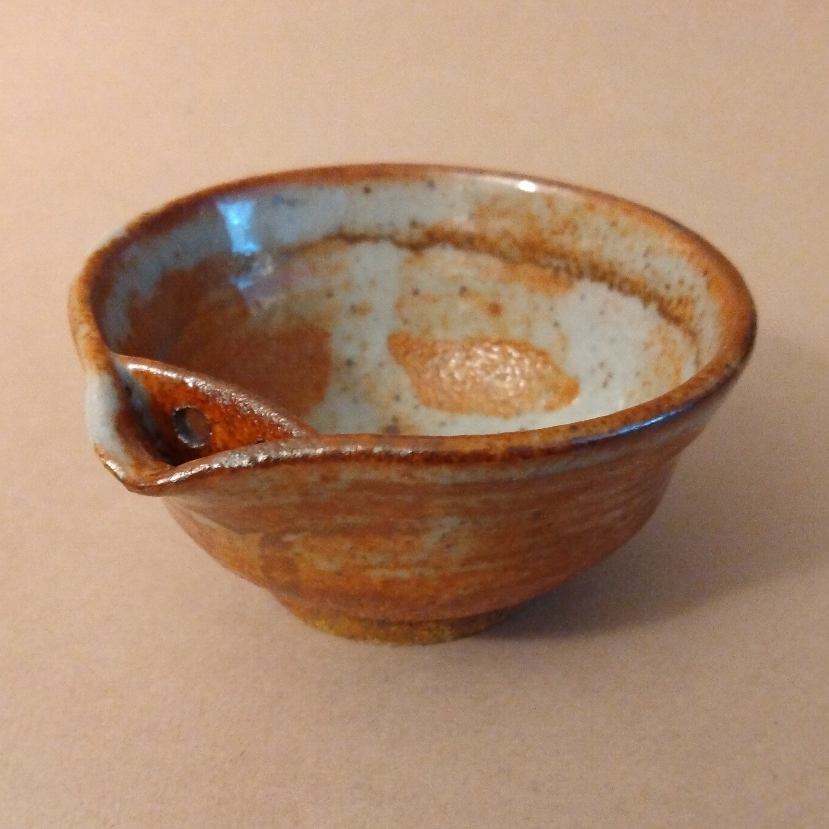 20% to Wajima Earthquake Relief - Katakuchi, Spouted Bowl, with built-in strainer, by George Gledhill
