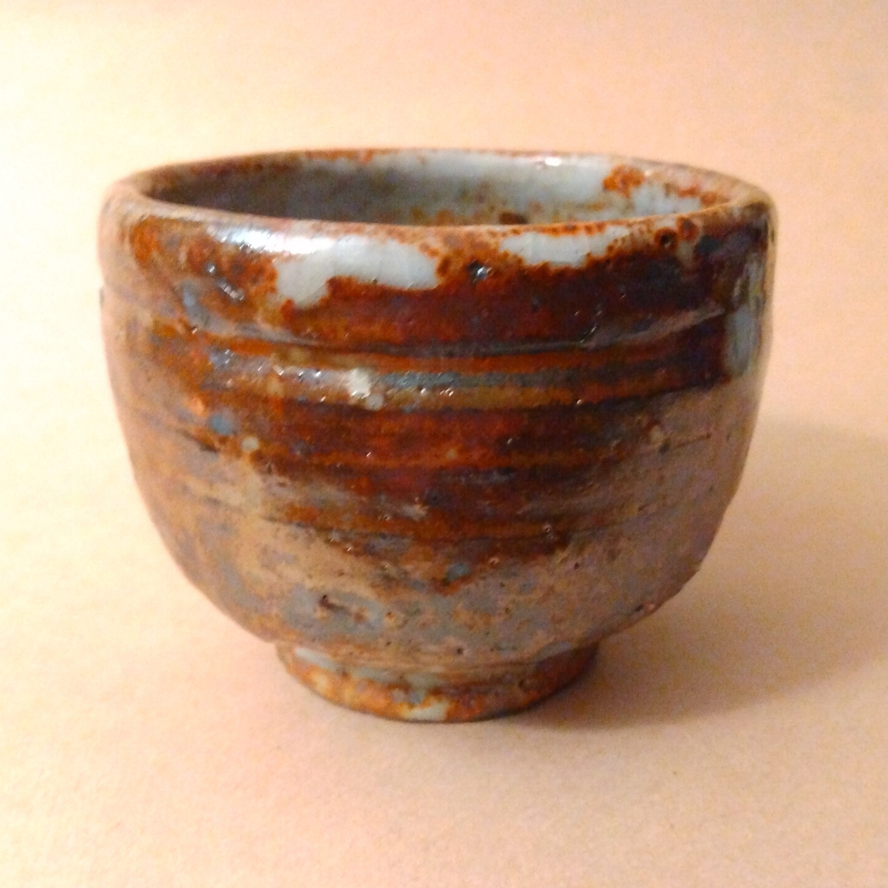 20% to Wajima Earthquake Relief - Shino Glaze Tea Cup, Yunomi, by George Gledhill