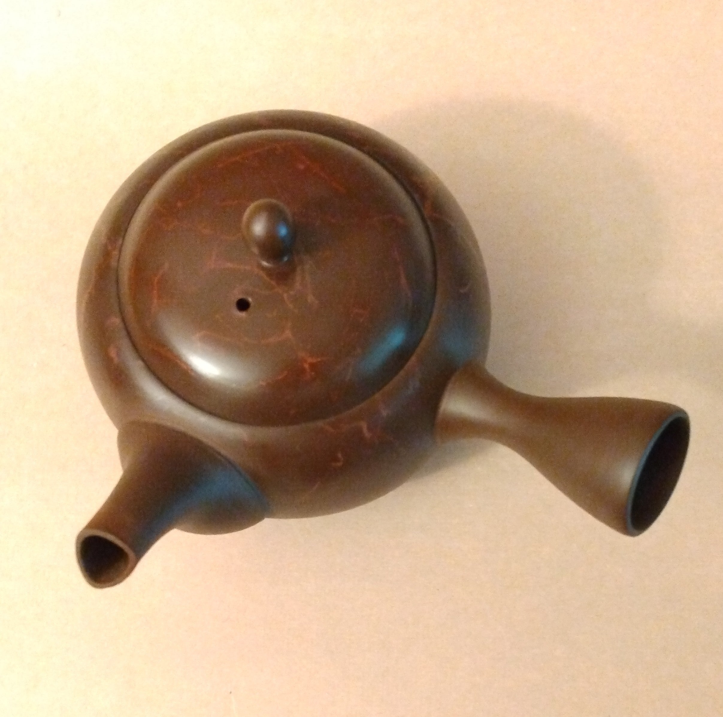 Tokoname Kyusu (Side-handle Tea Pot) by Gyokkou Kiln, 380cc / 12.8oz.