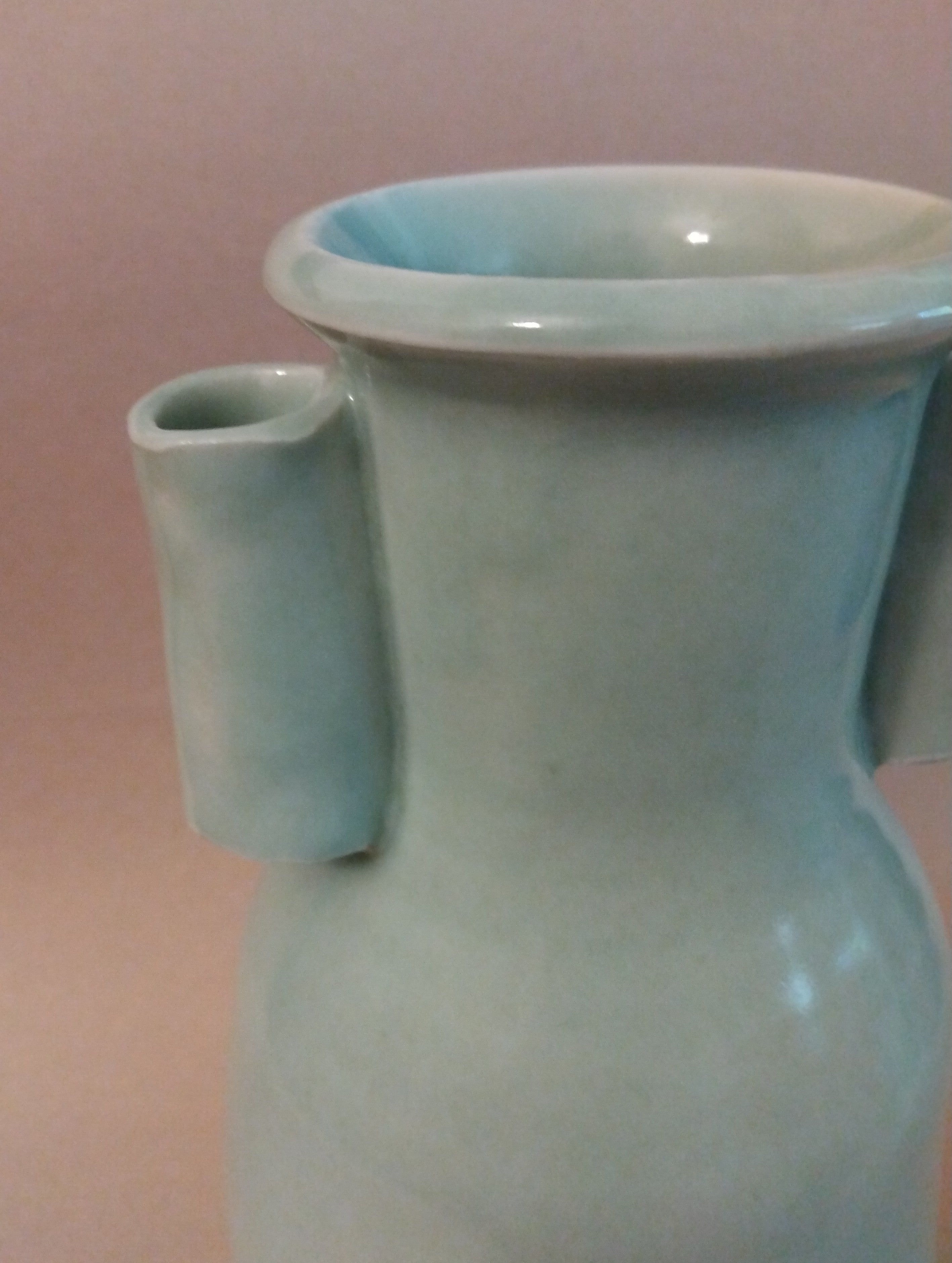 20% donated to Maui Wildfire Relief - Celadon Vase by Sachiko Furuya