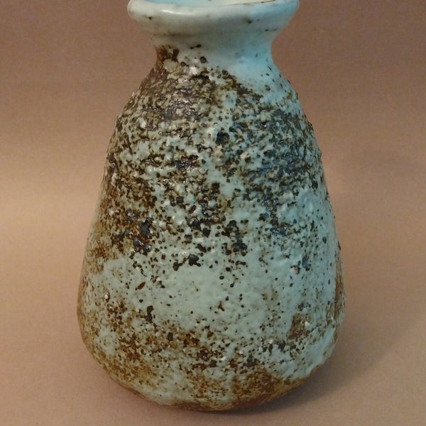 Bamboo Ash & Shino Glaze Vase by Sachiko Furuya