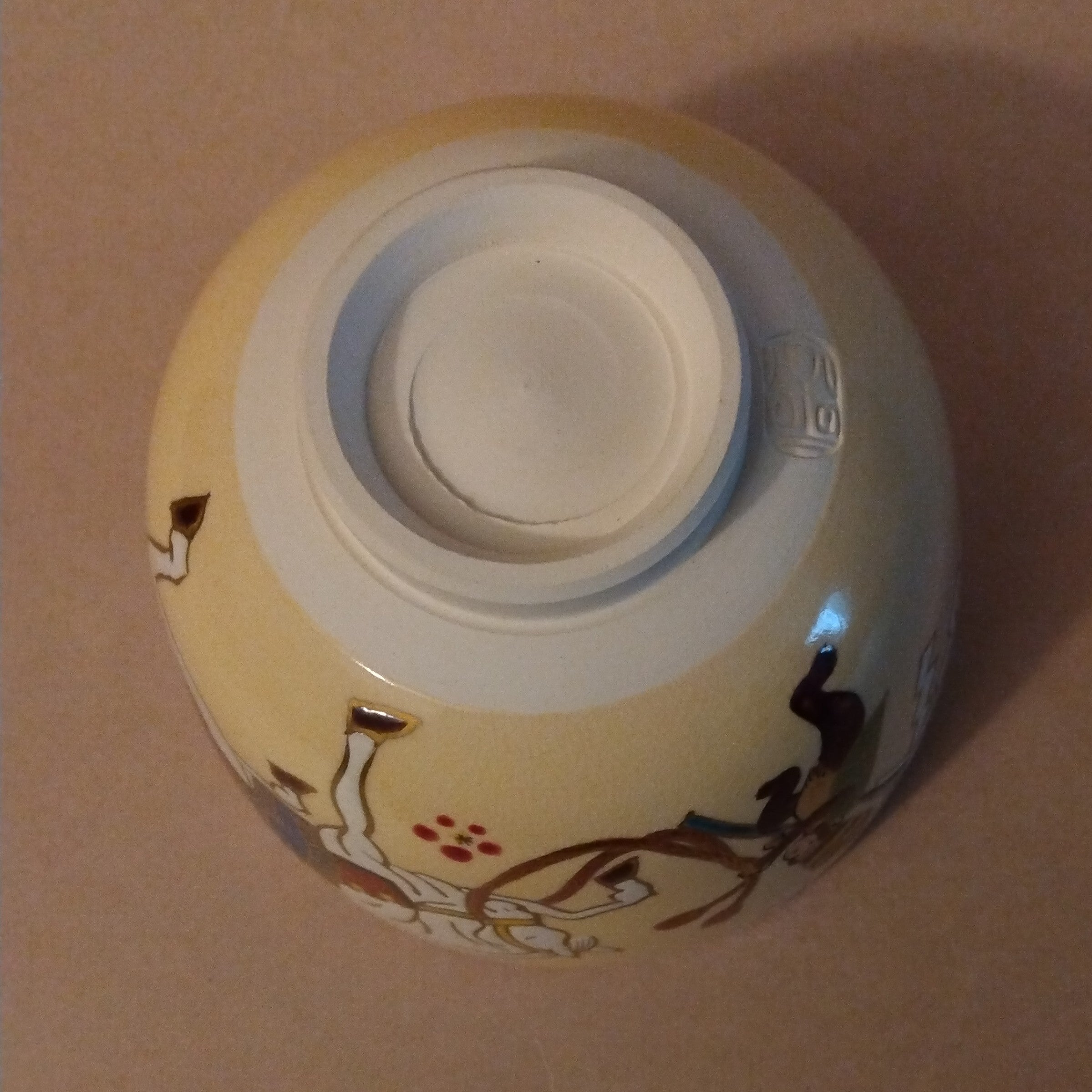 Vintage Horse Tea Bowl; Eto Uma Chawan, Kyo-yaki by Kato Eizan, Kyoto