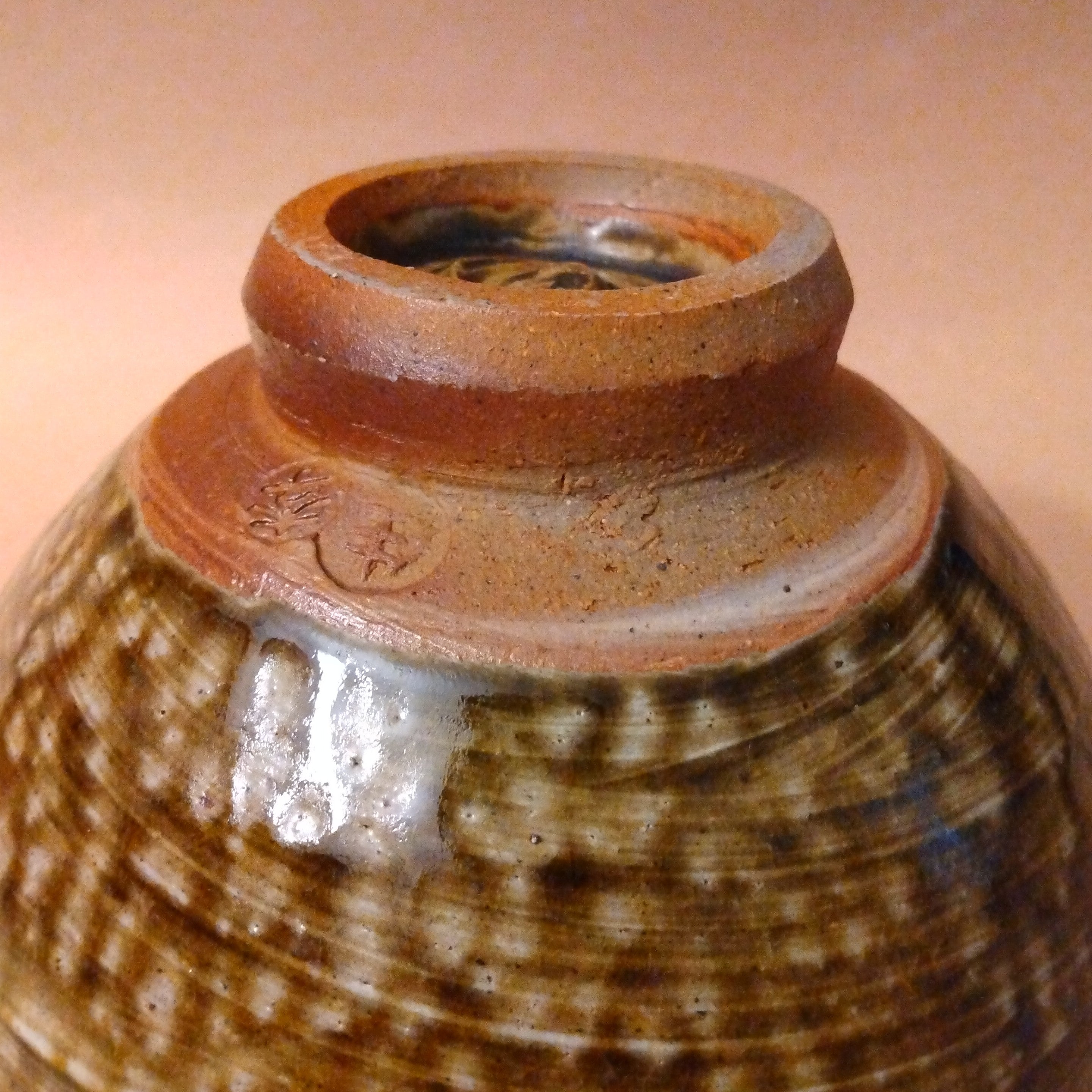 Wood-fired Tea Bowl by Lee Love; Minneapolis, MN. Fired at Mungyeong Chasabal Festival, South Korea, 2012