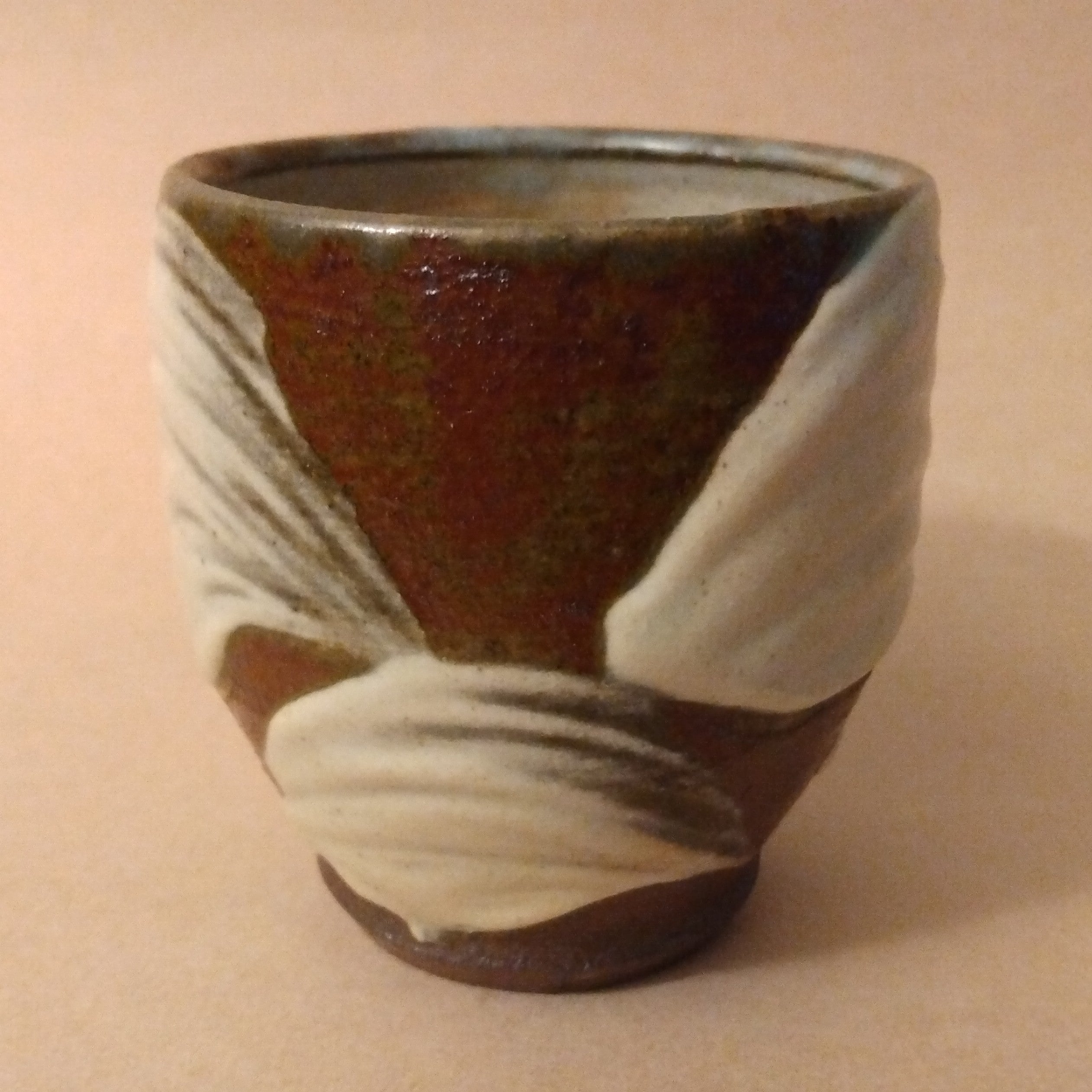 Yunomi (Tea Cup) by Matsuzaki Ken, Mashiko, with signed wooden box