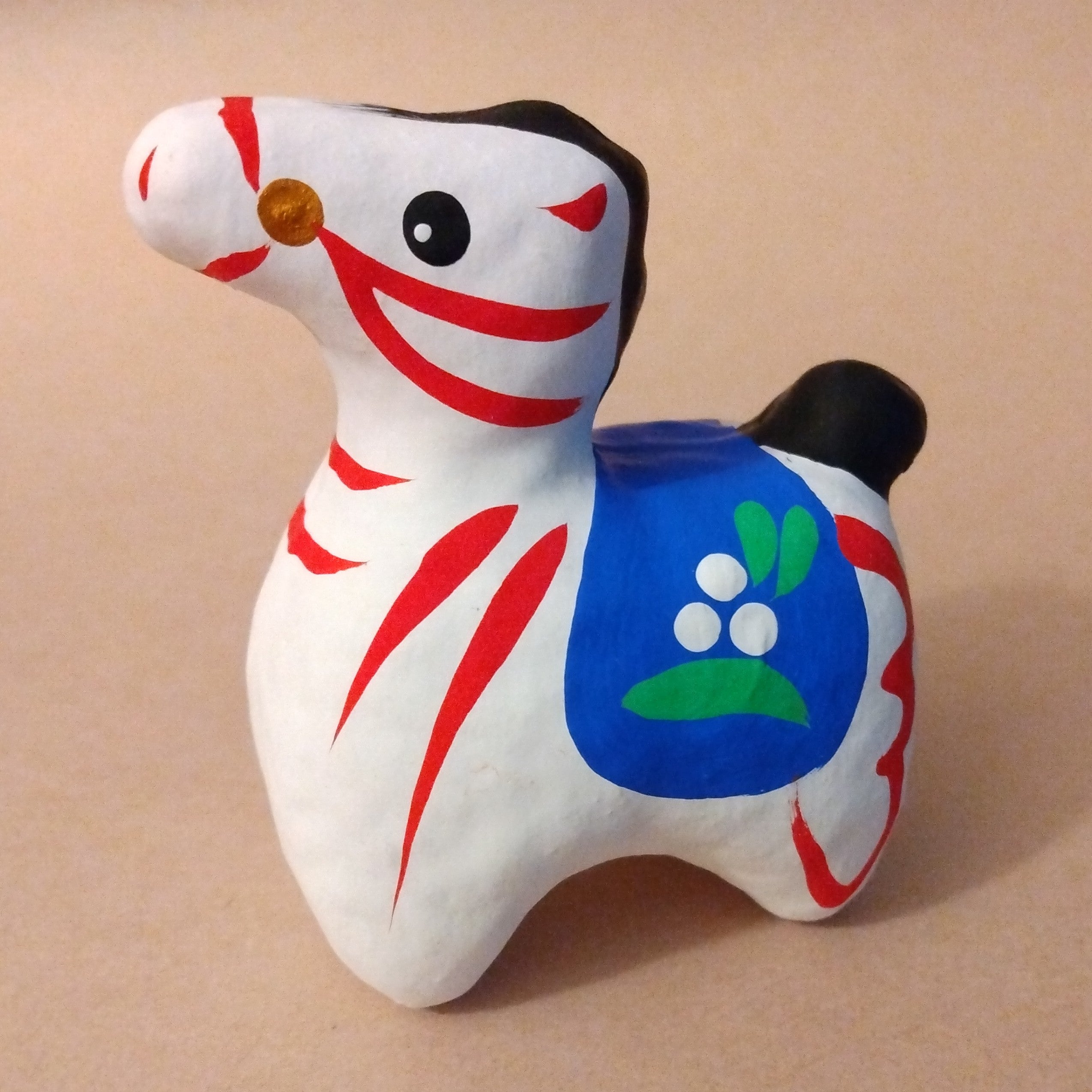 Miharu Hariko Papier-Mache Doll of Uma (Horse) for 2026 Asian Zodiac Year.