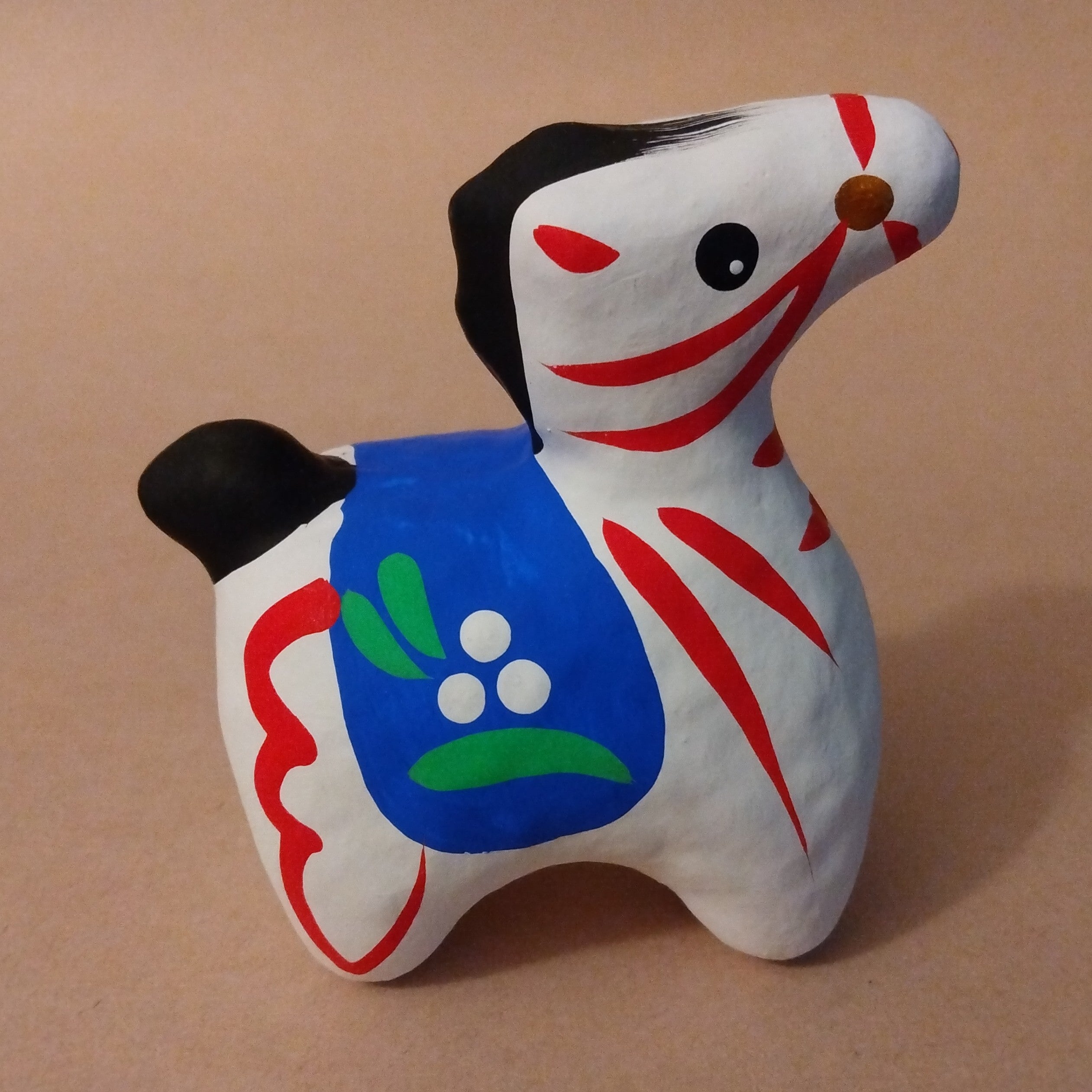 Miharu Hariko Papier-Mache Doll of Uma (Horse) for 2026 Asian Zodiac Year.